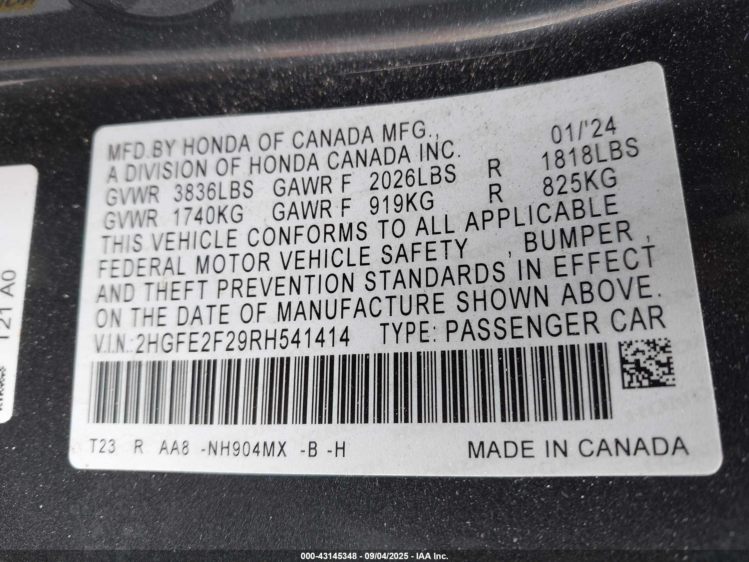 HONDA CIVIC image 9