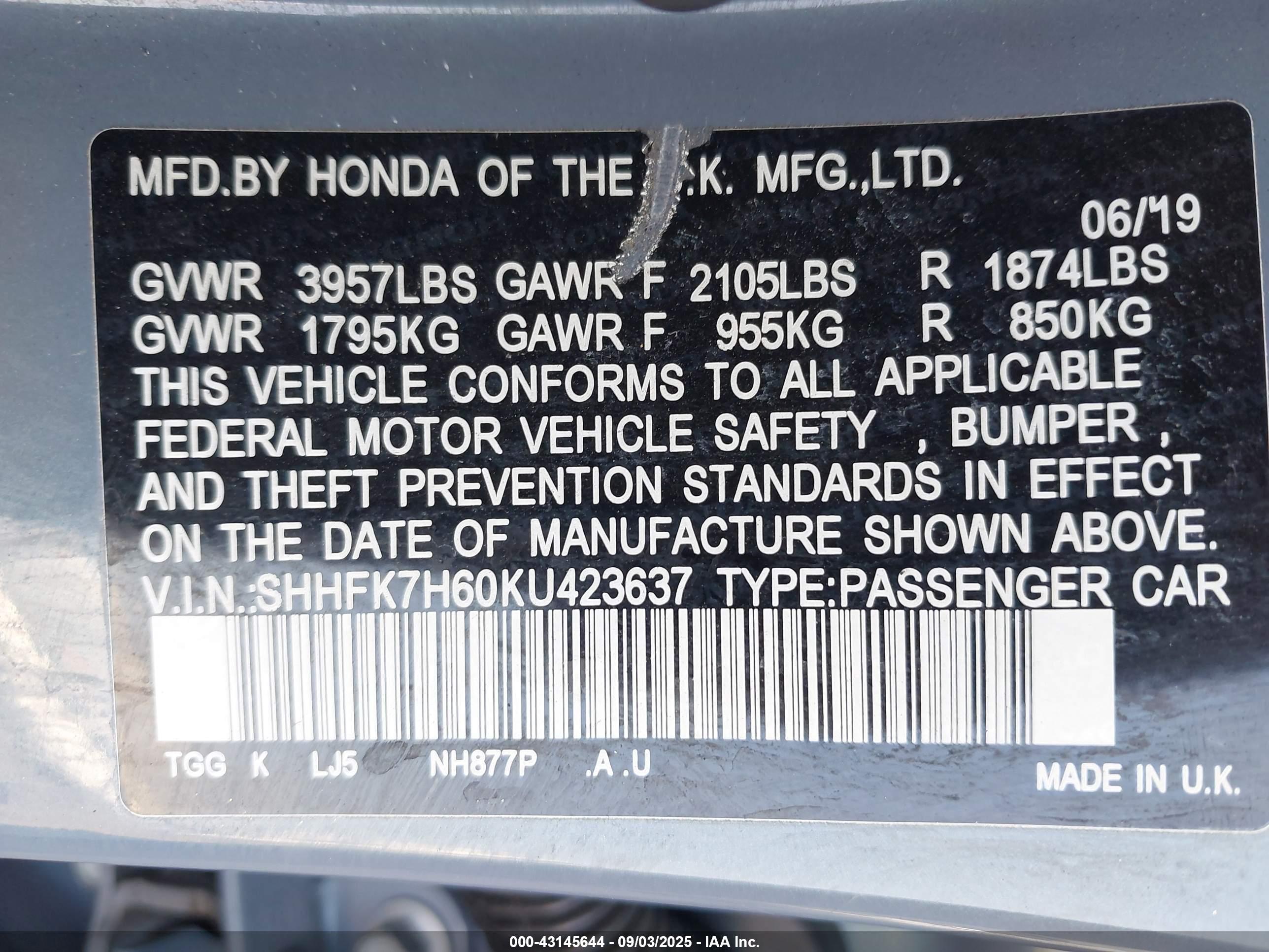 HONDA CIVIC image 9