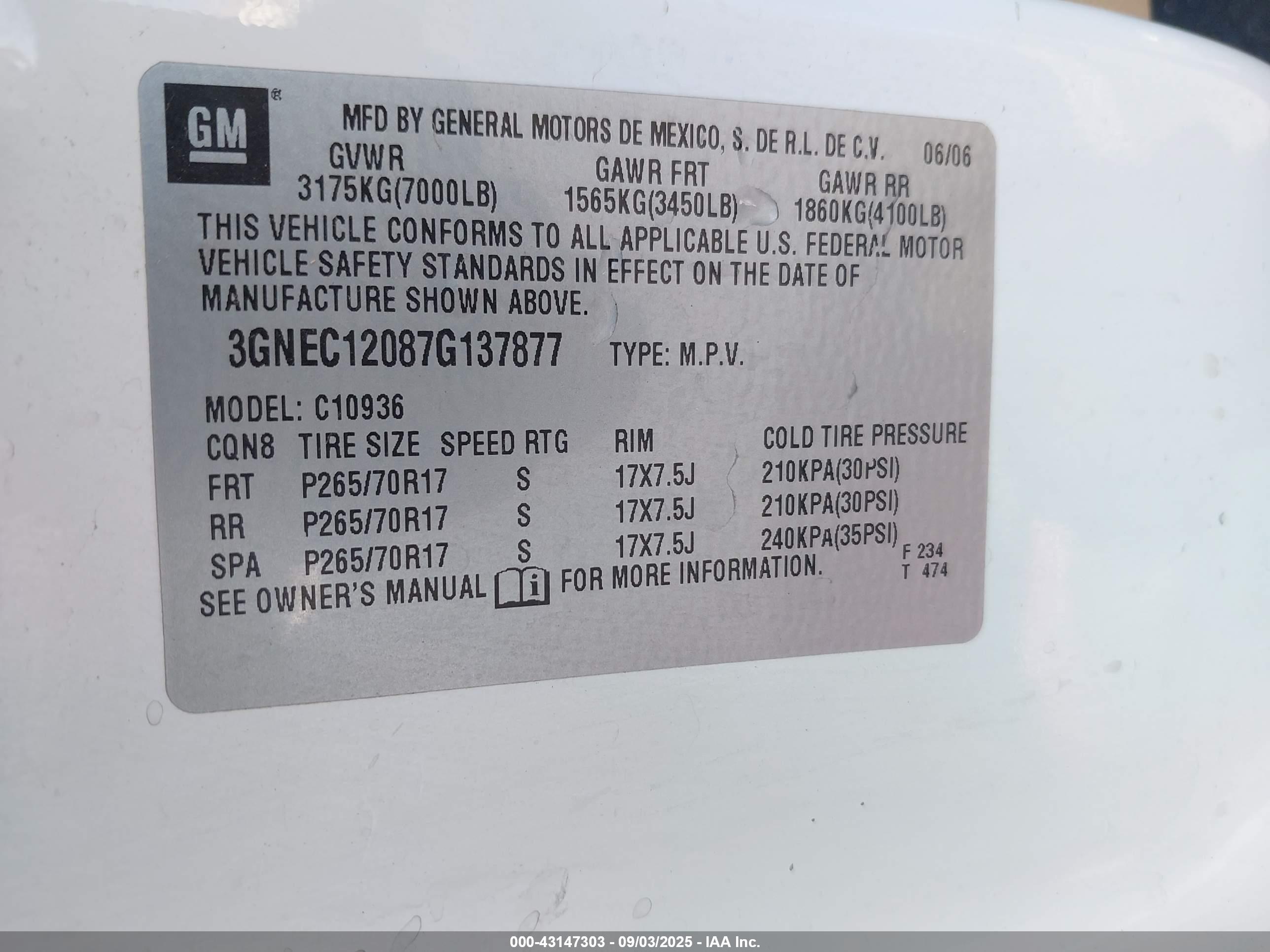 CHEVROLET AVALANCHE image 9