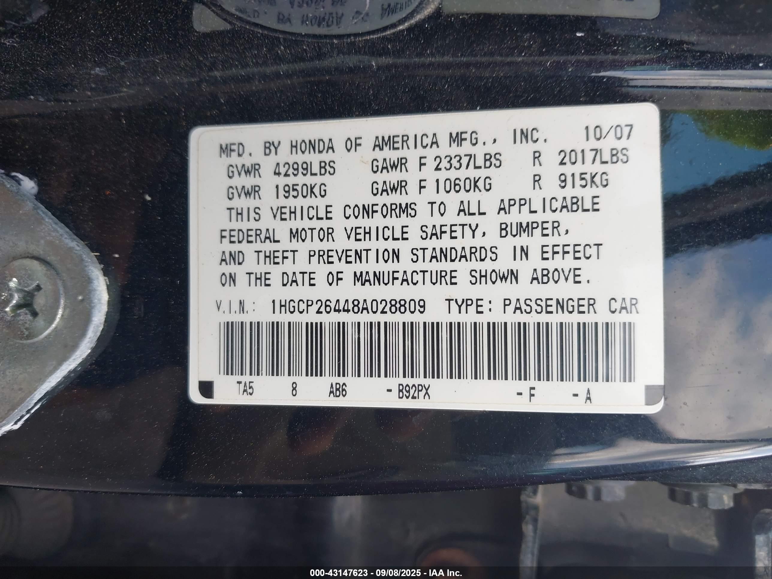 HONDA ACCORD image 9