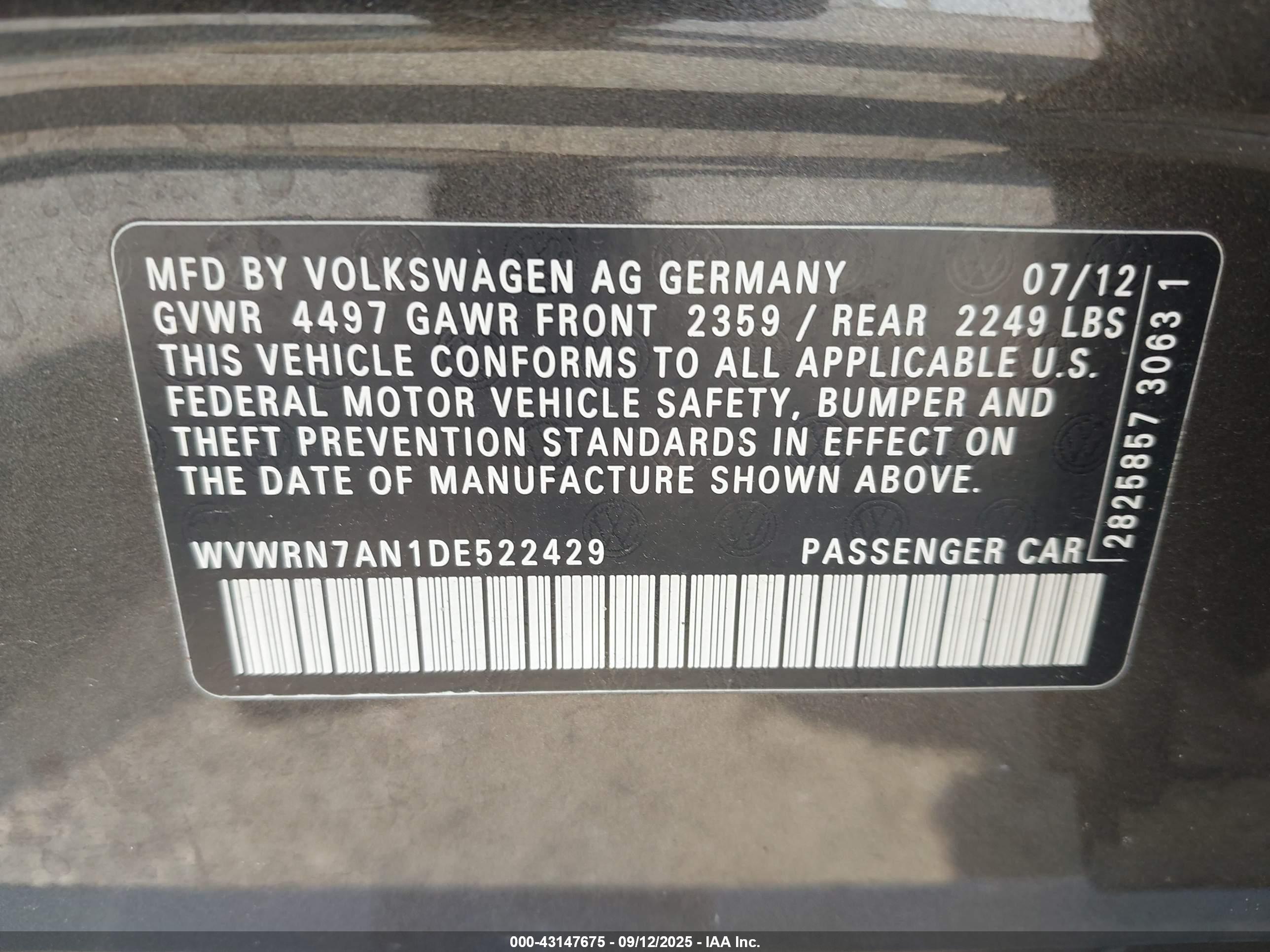 VOLKSWAGEN CC image 9