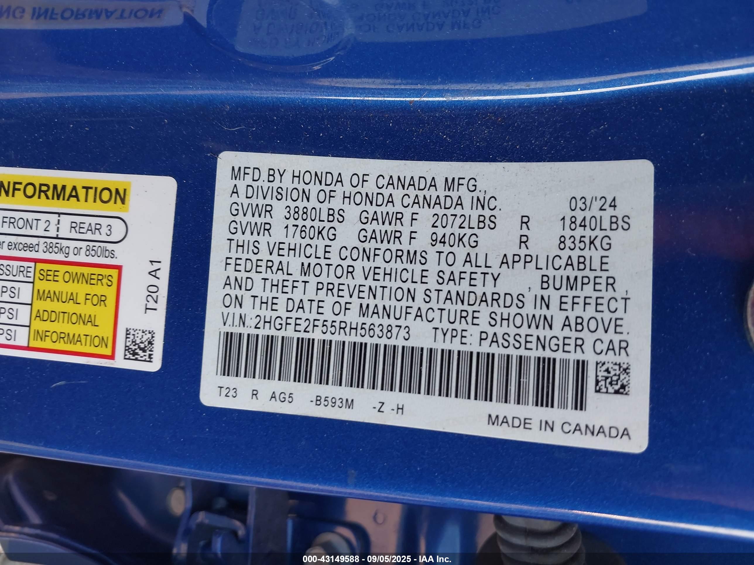 HONDA CIVIC image 9