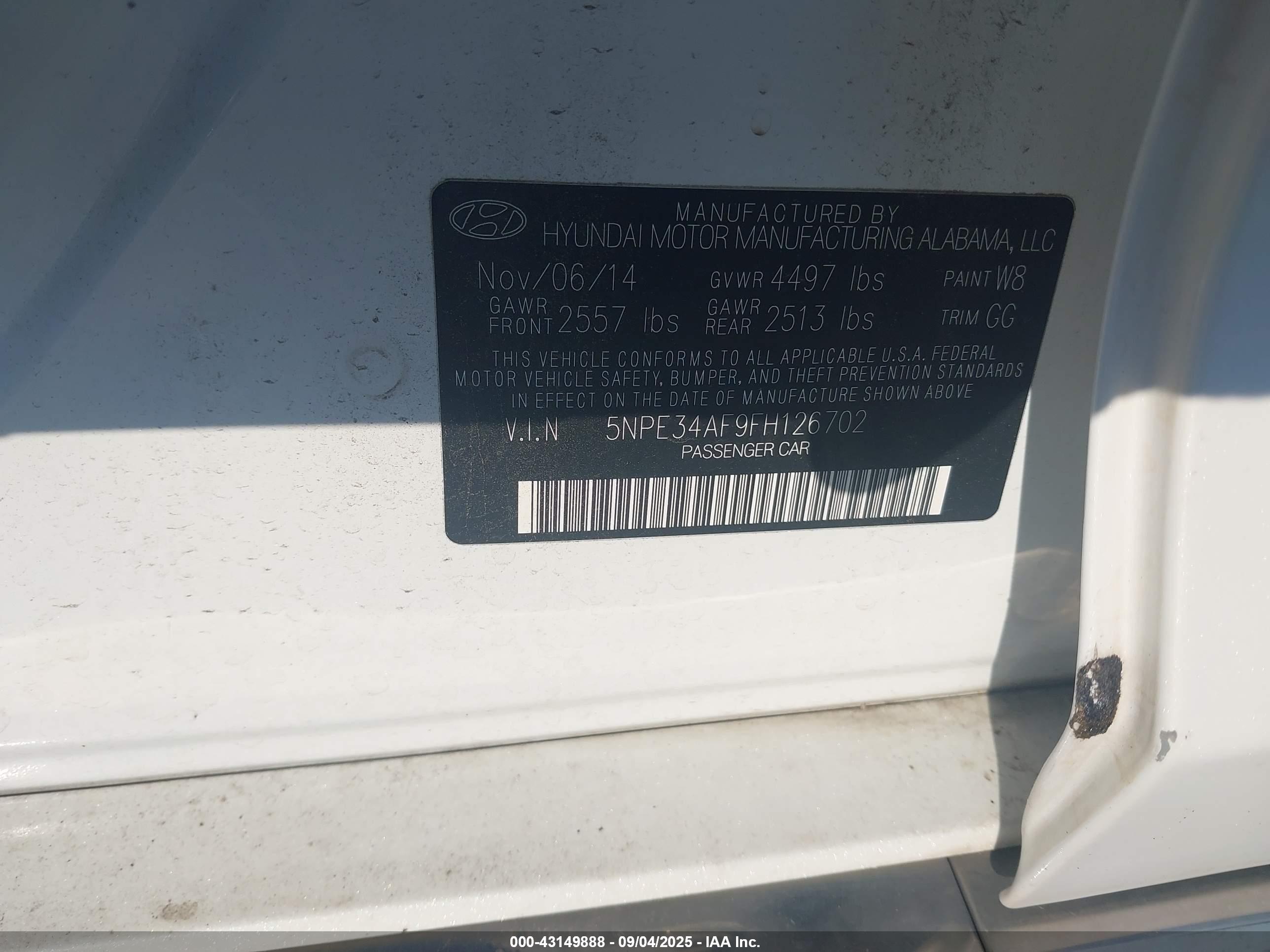 HYUNDAI SONATA image 9