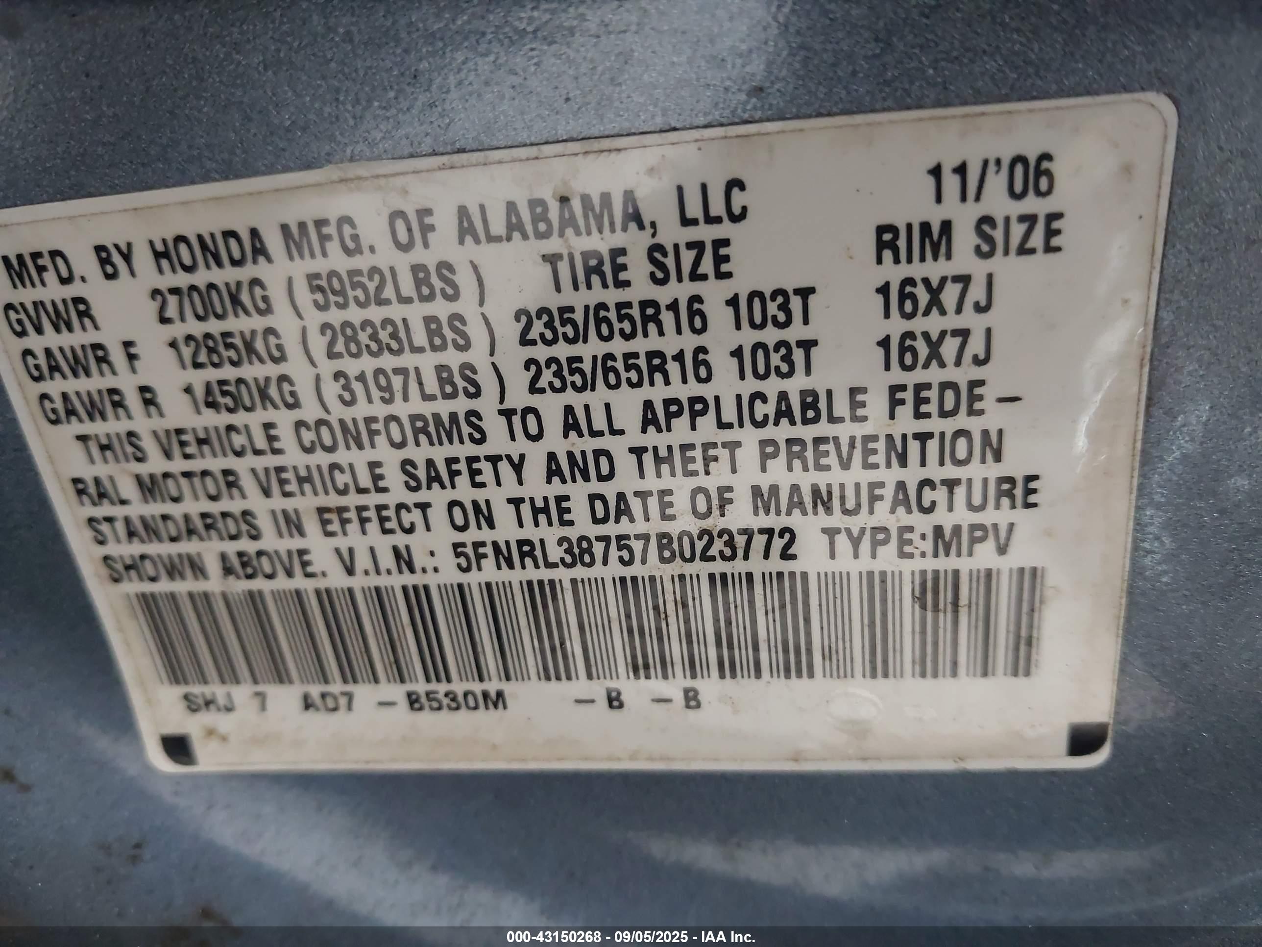 HONDA ODYSSEY image 9