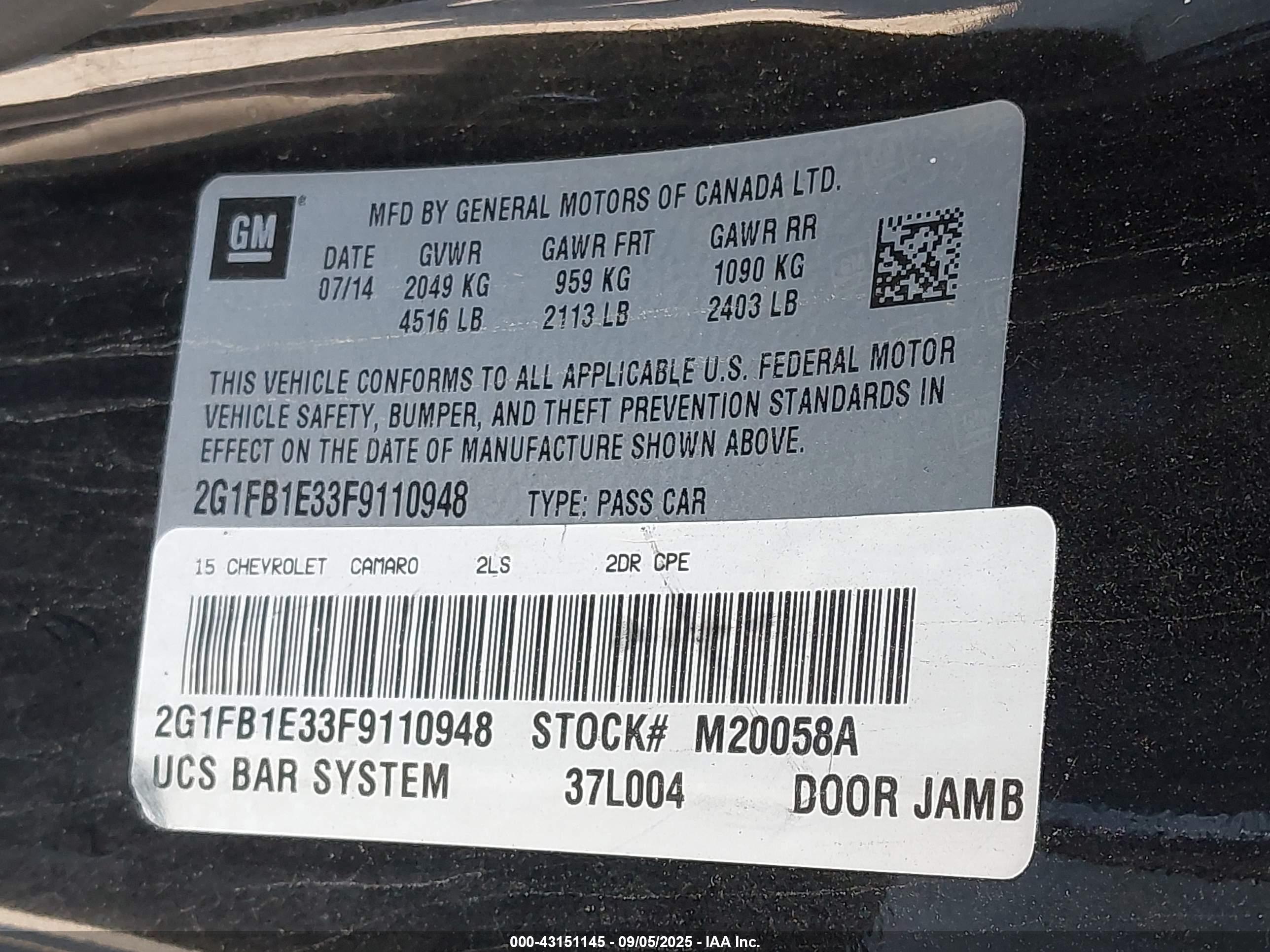 CHEVROLET CAMARO image 9