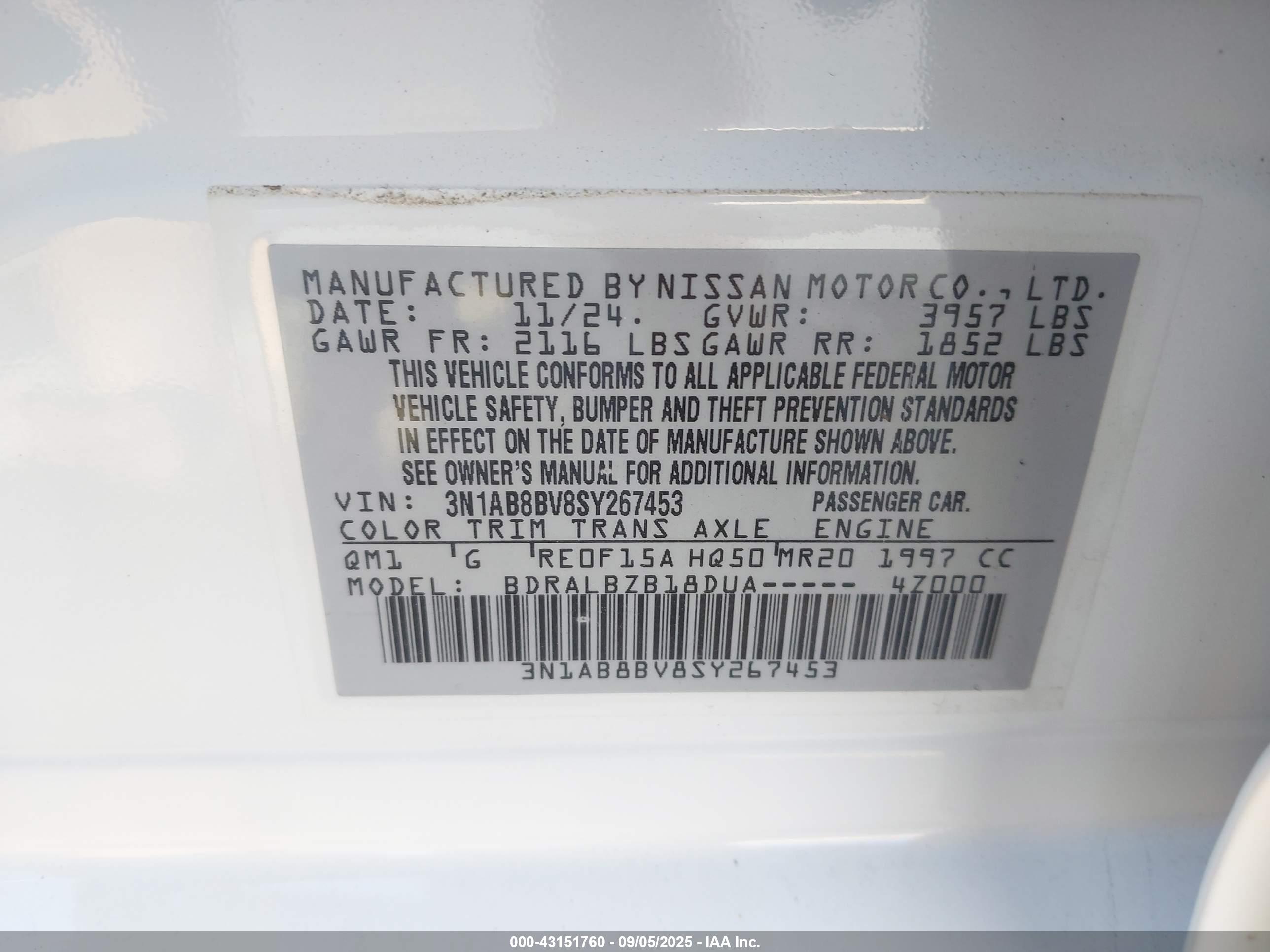 NISSAN SENTRA image 9