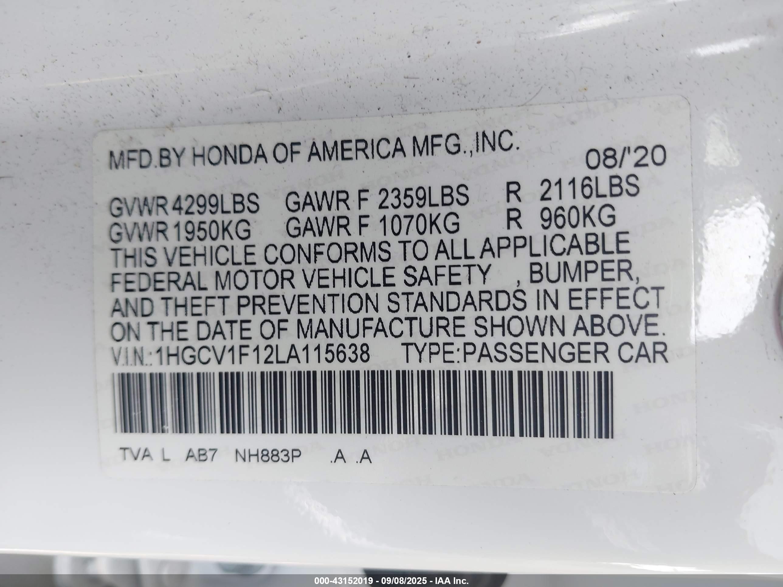 HONDA ACCORD image 9