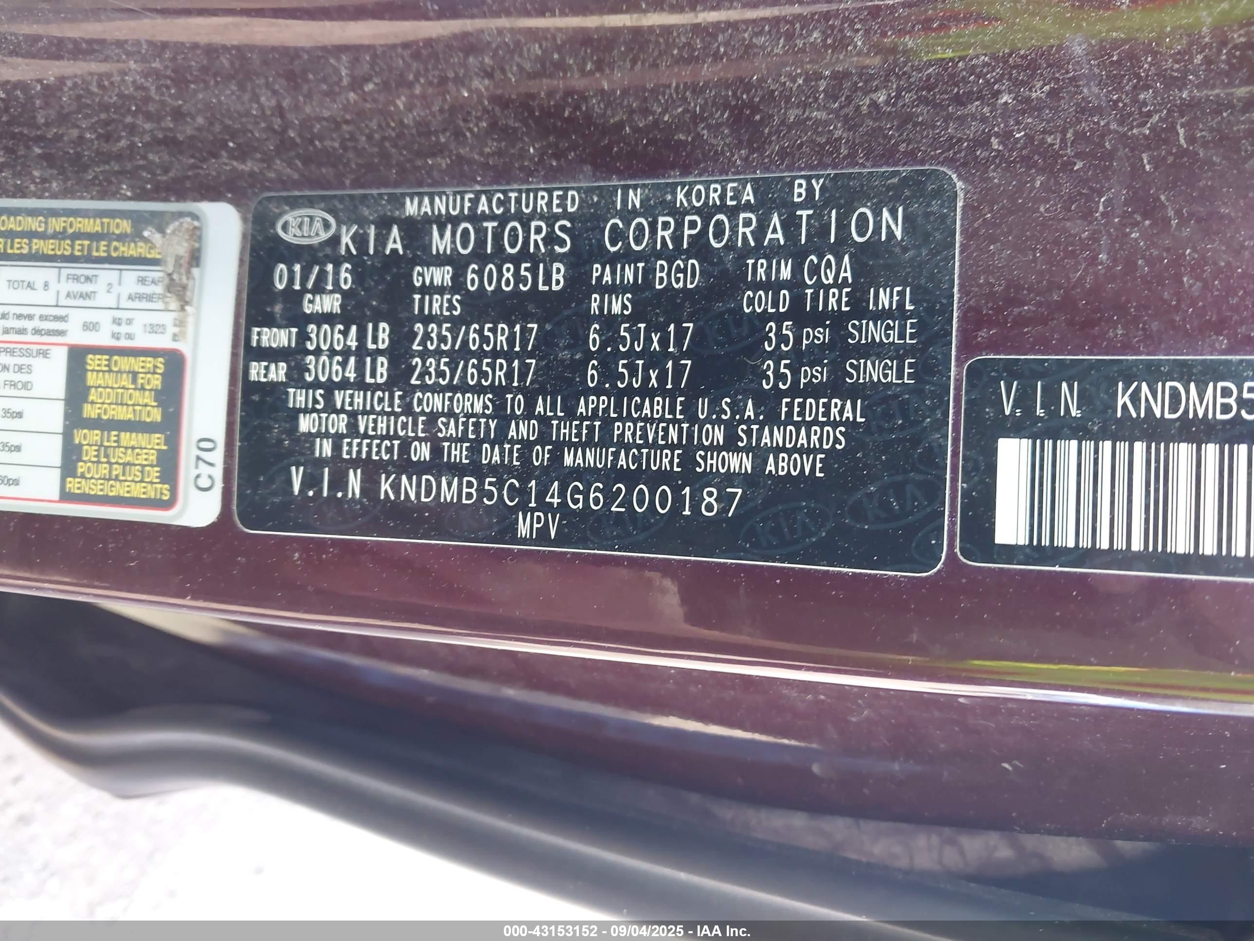 KIA SEDONA image 9