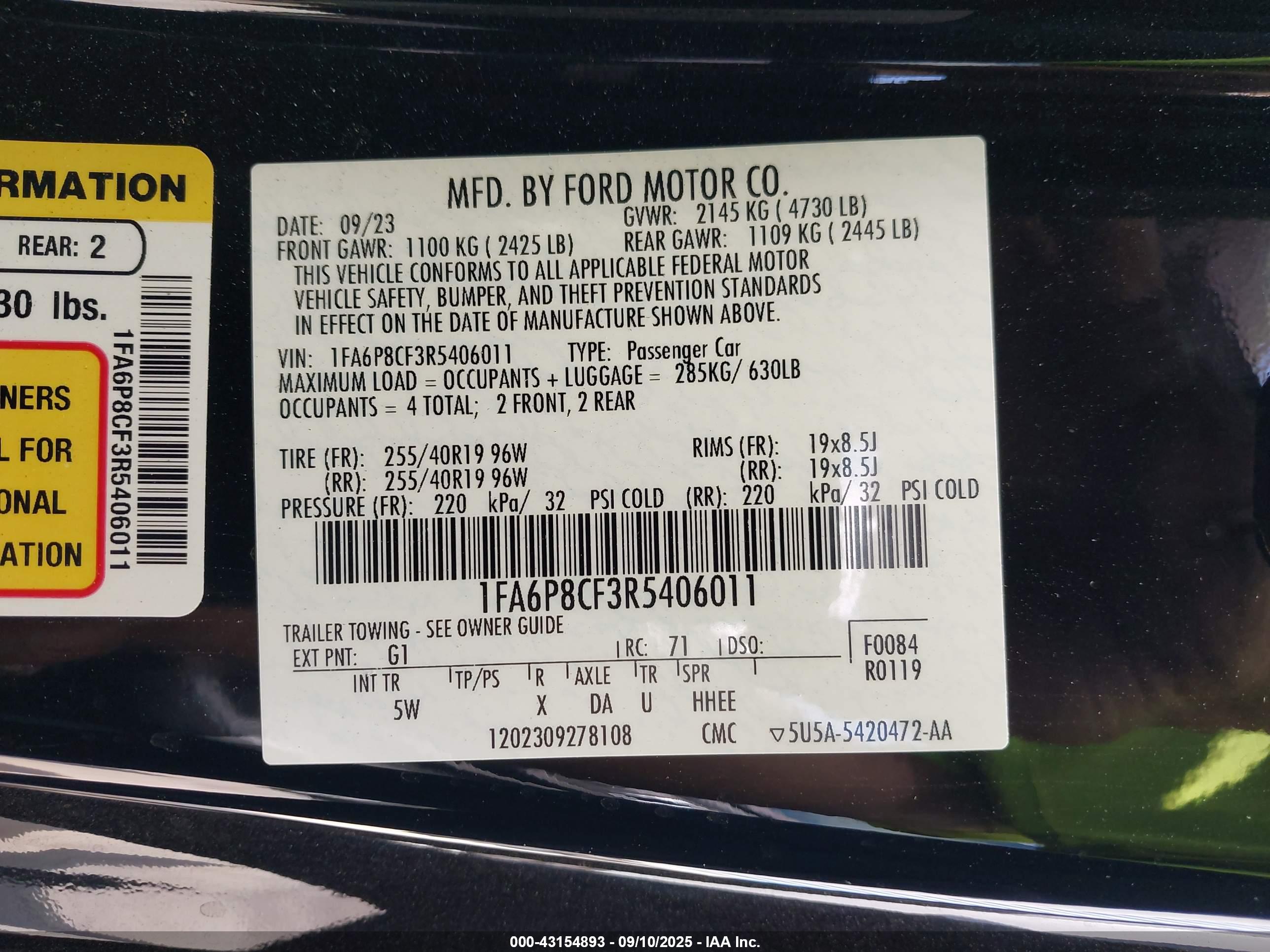 FORD MUSTANG image 9