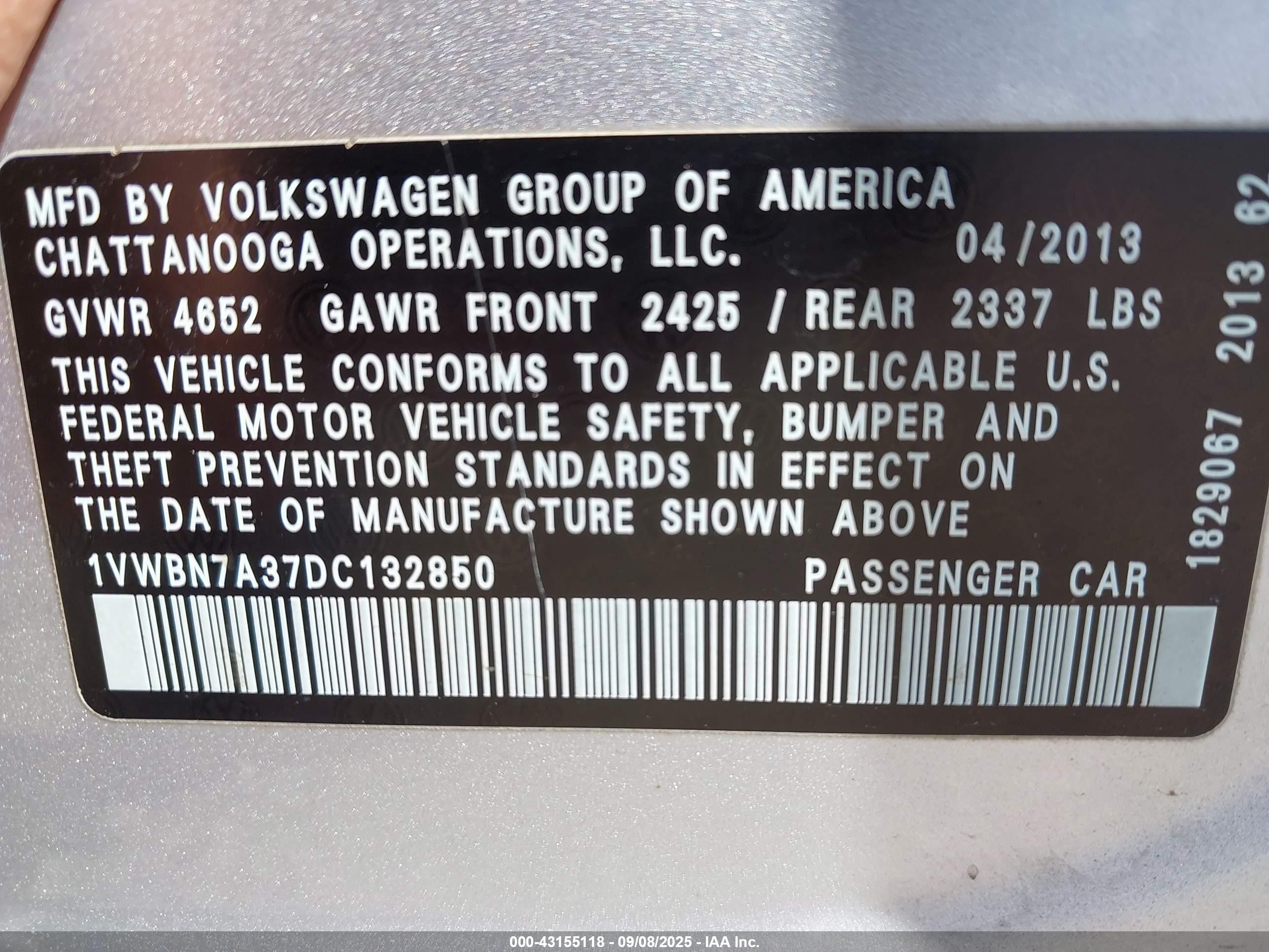 VOLKSWAGEN PASSAT image 9