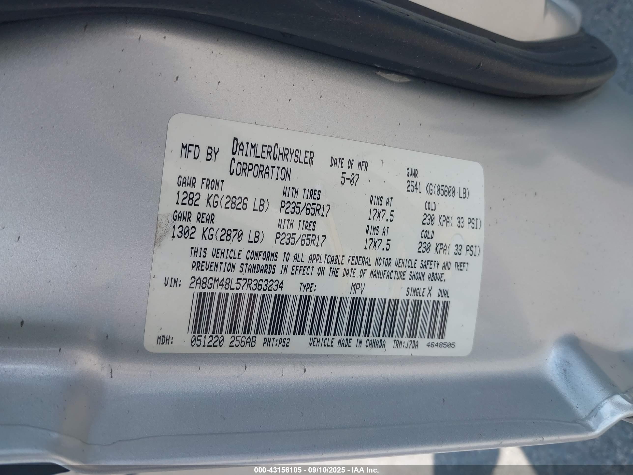 CHRYSLER PACIFICA image 9