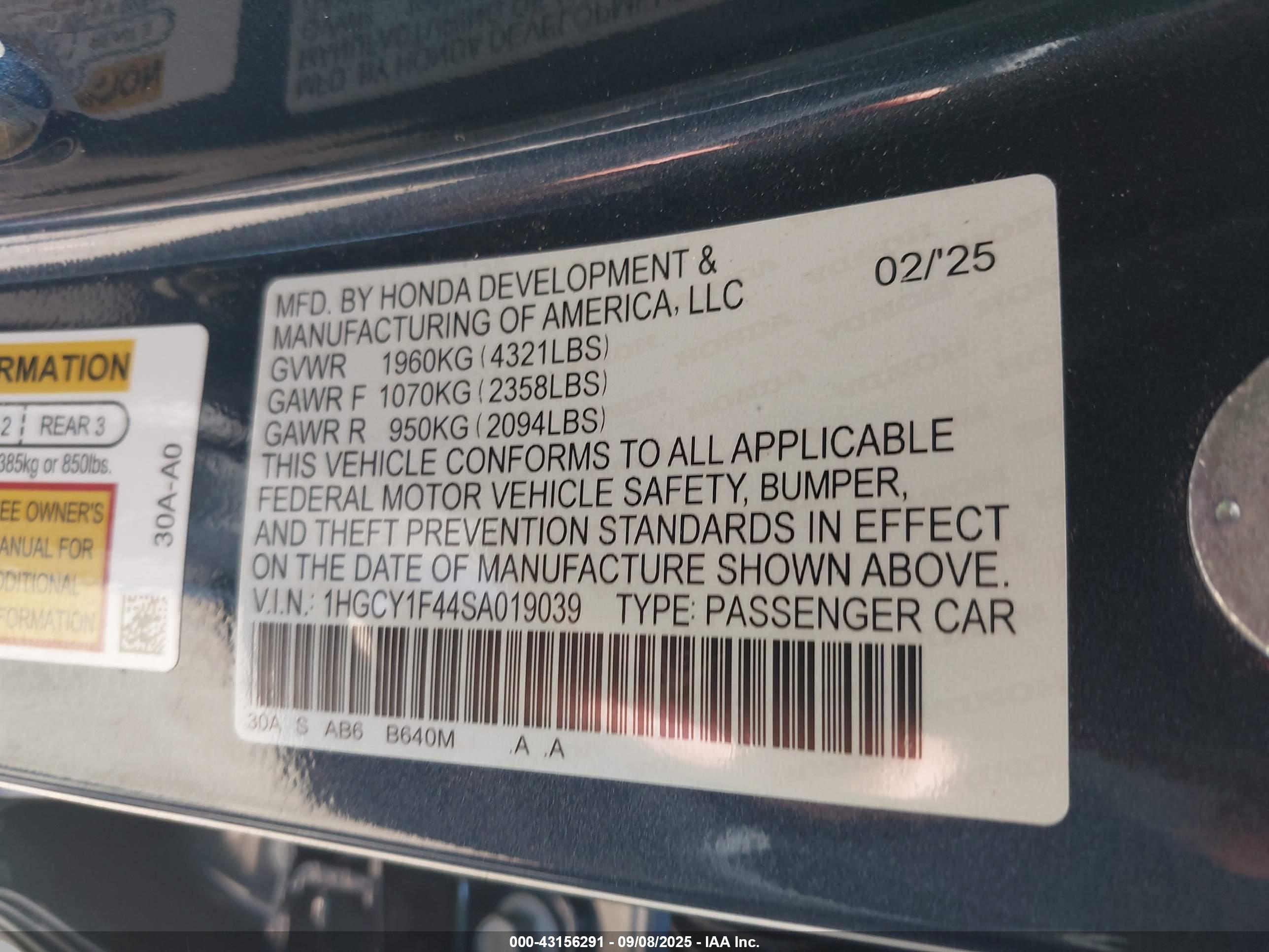 HONDA ACCORD image 9