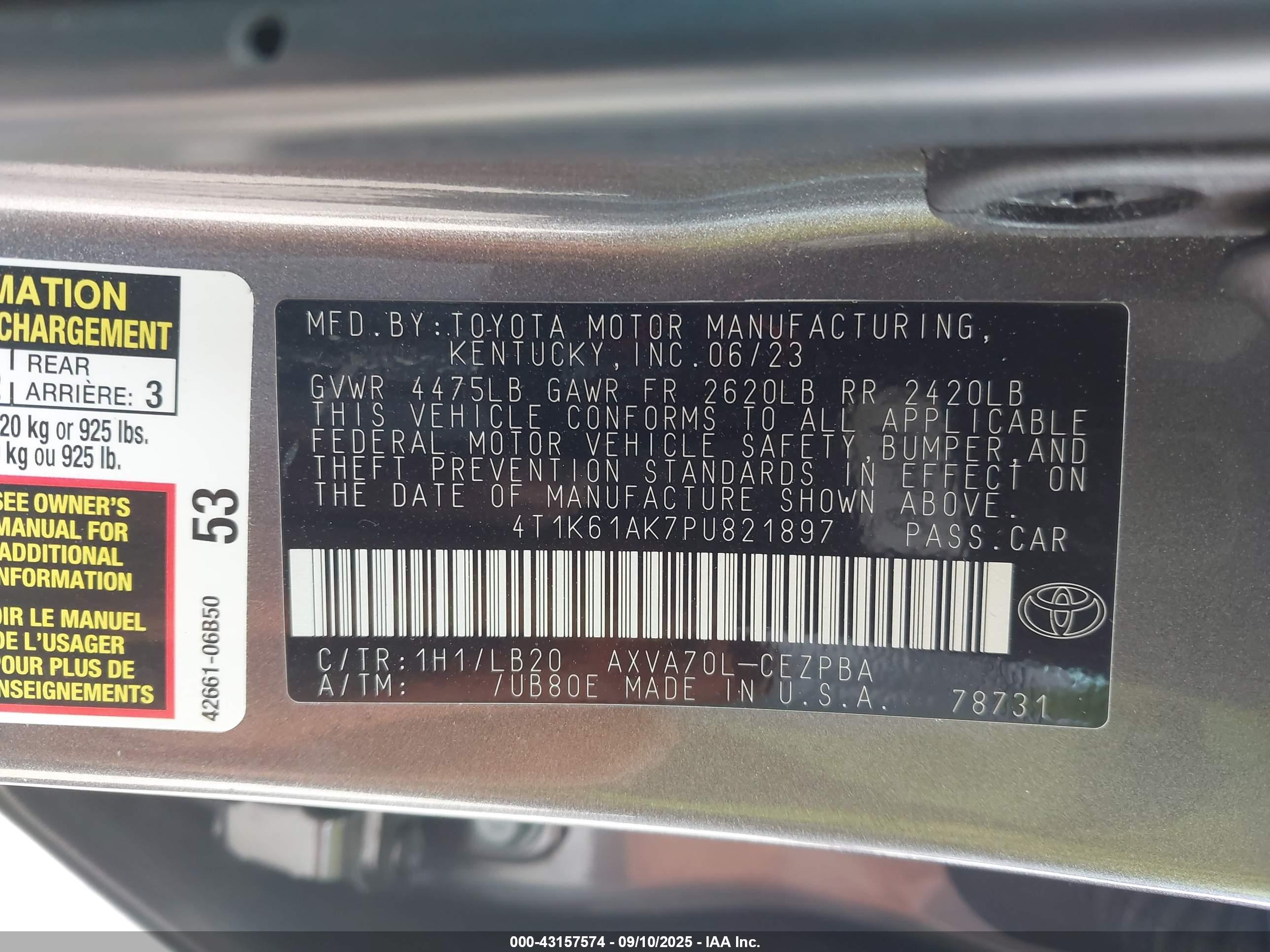 TOYOTA CAMRY image 9