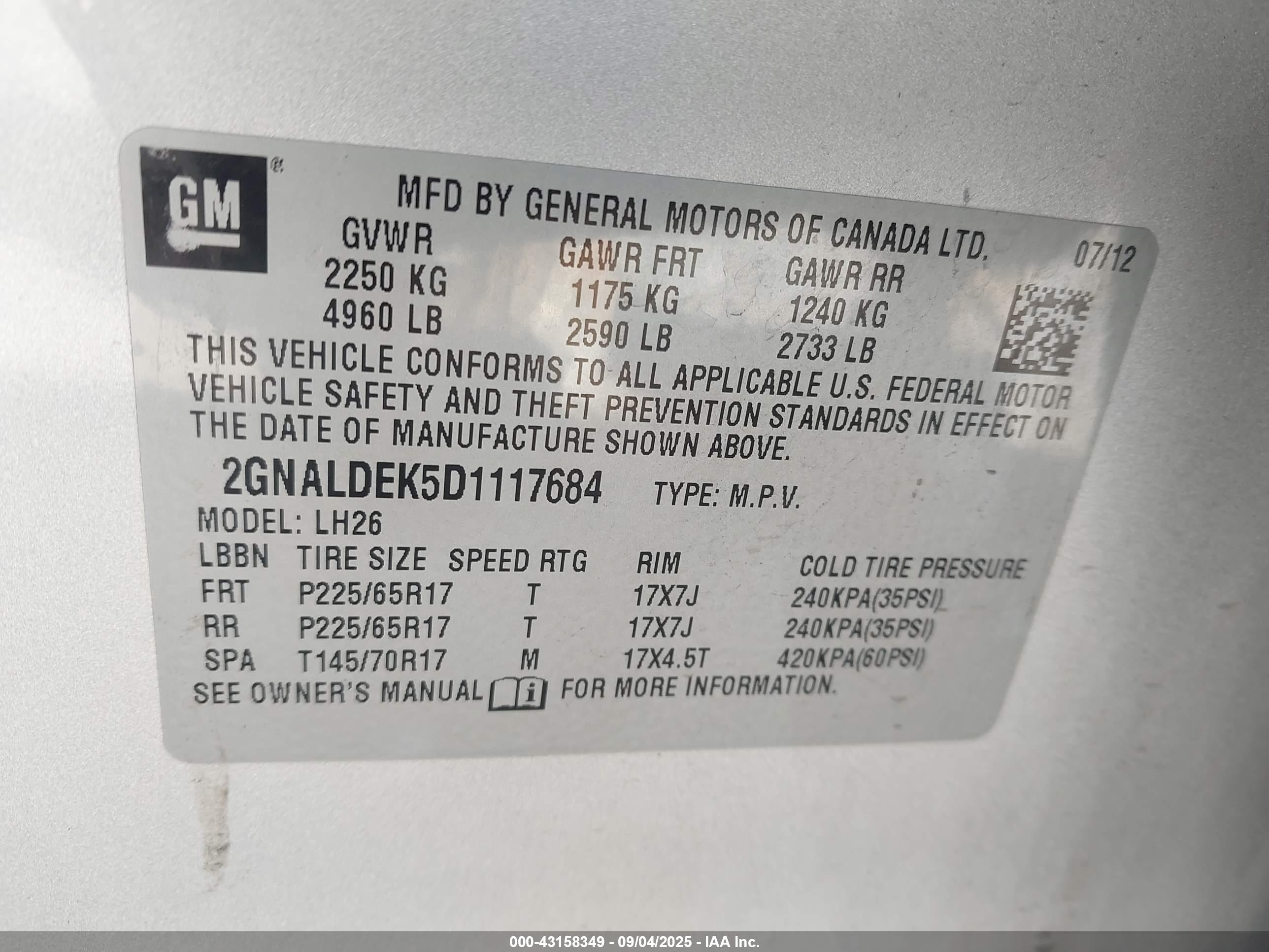 CHEVROLET EQUINOX image 9