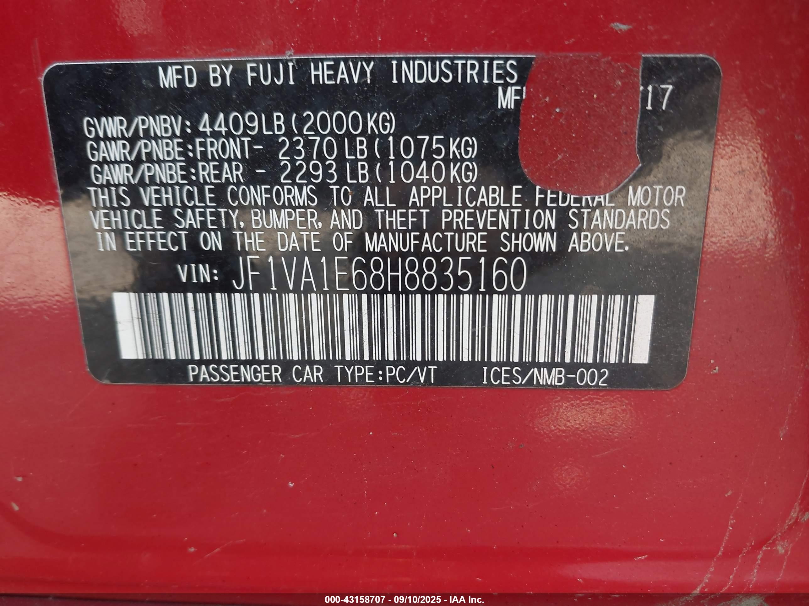 SUBARU WRX image 9