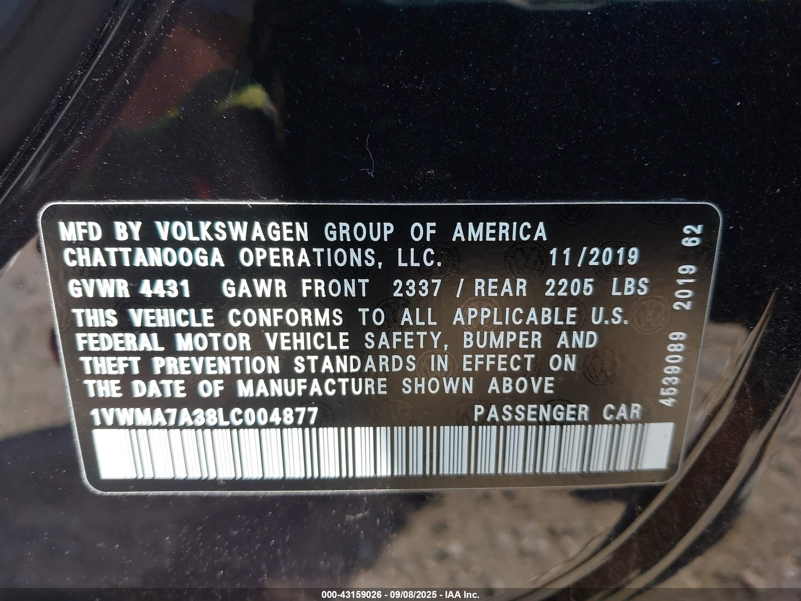 VOLKSWAGEN PASSAT image 9