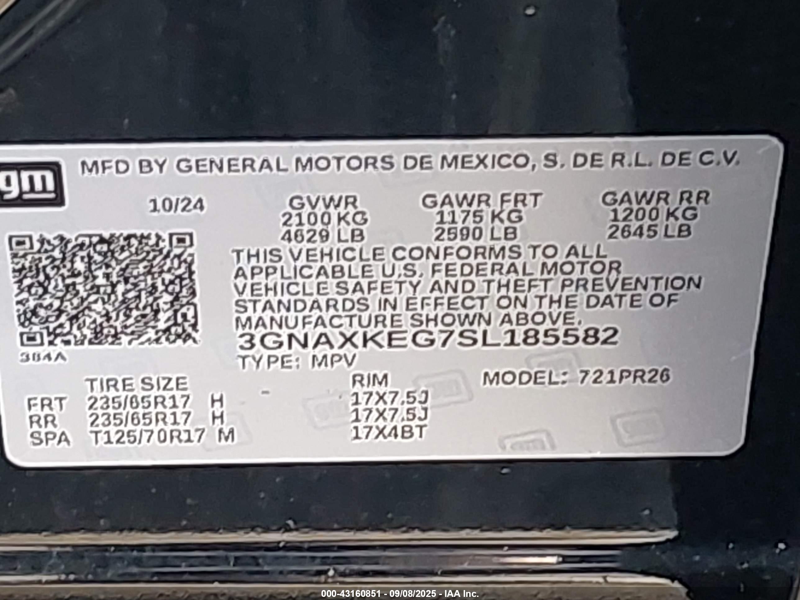 CHEVROLET EQUINOX image 9