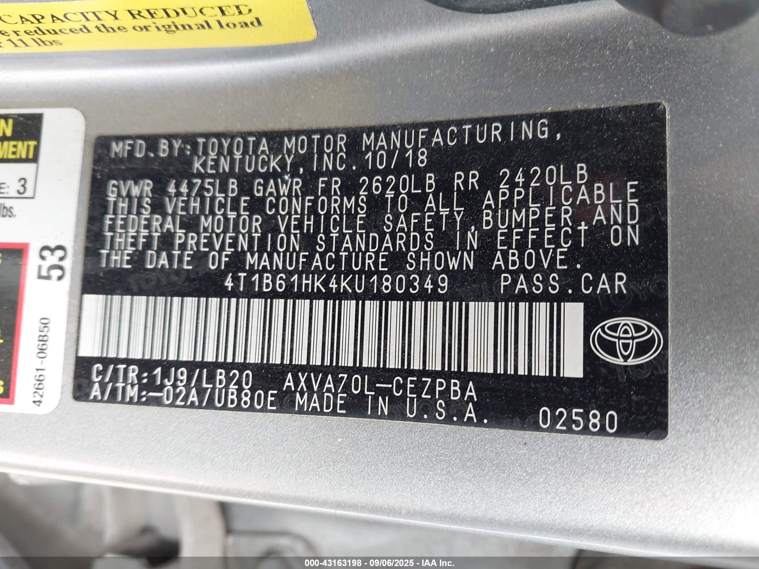 TOYOTA CAMRY image 9