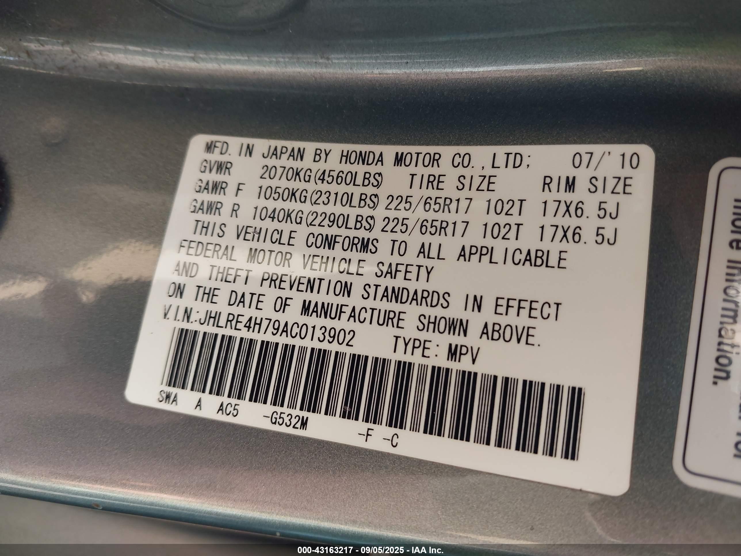 HONDA CR-V image 9