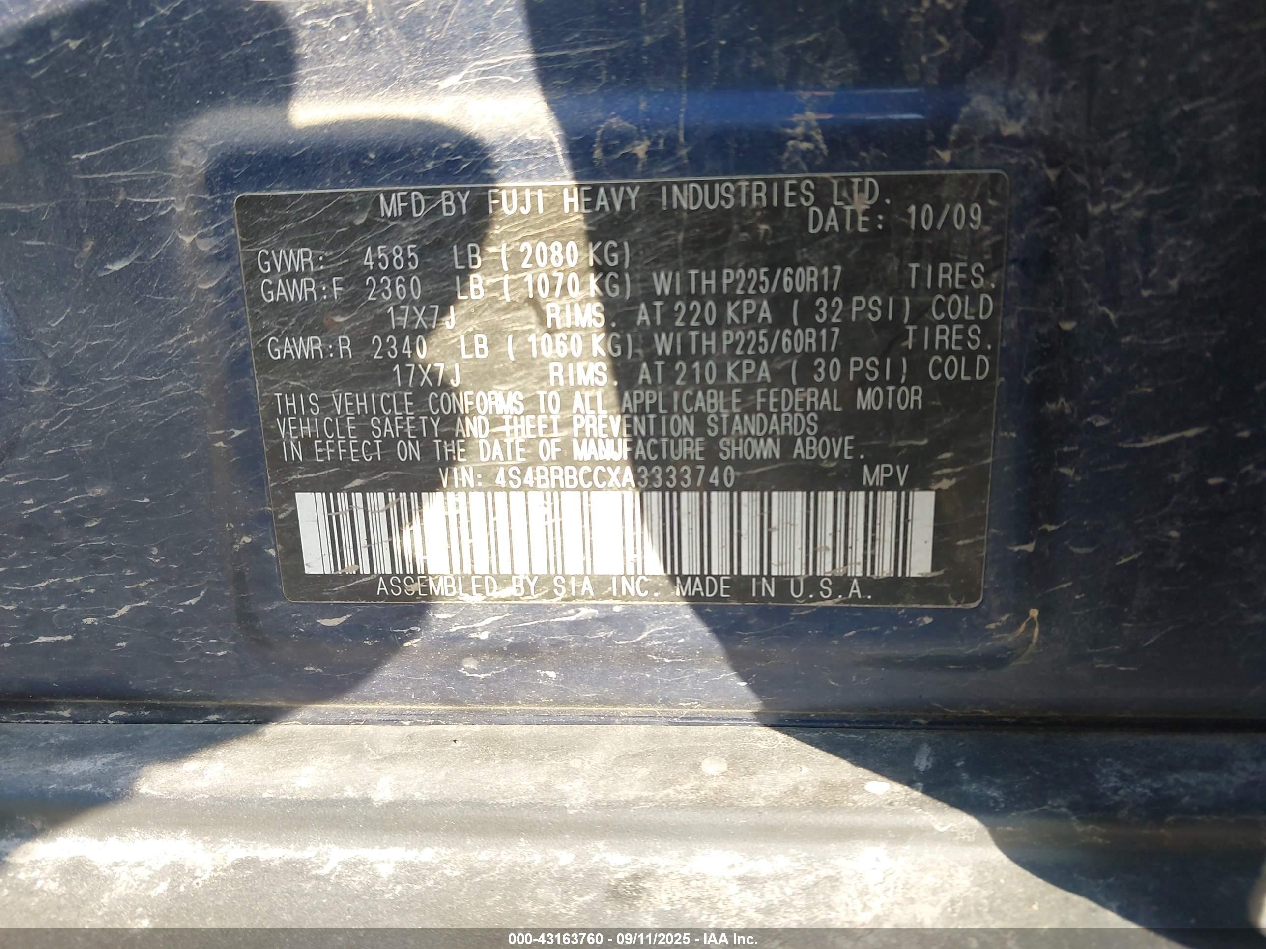 SUBARU OUTBACK image 9