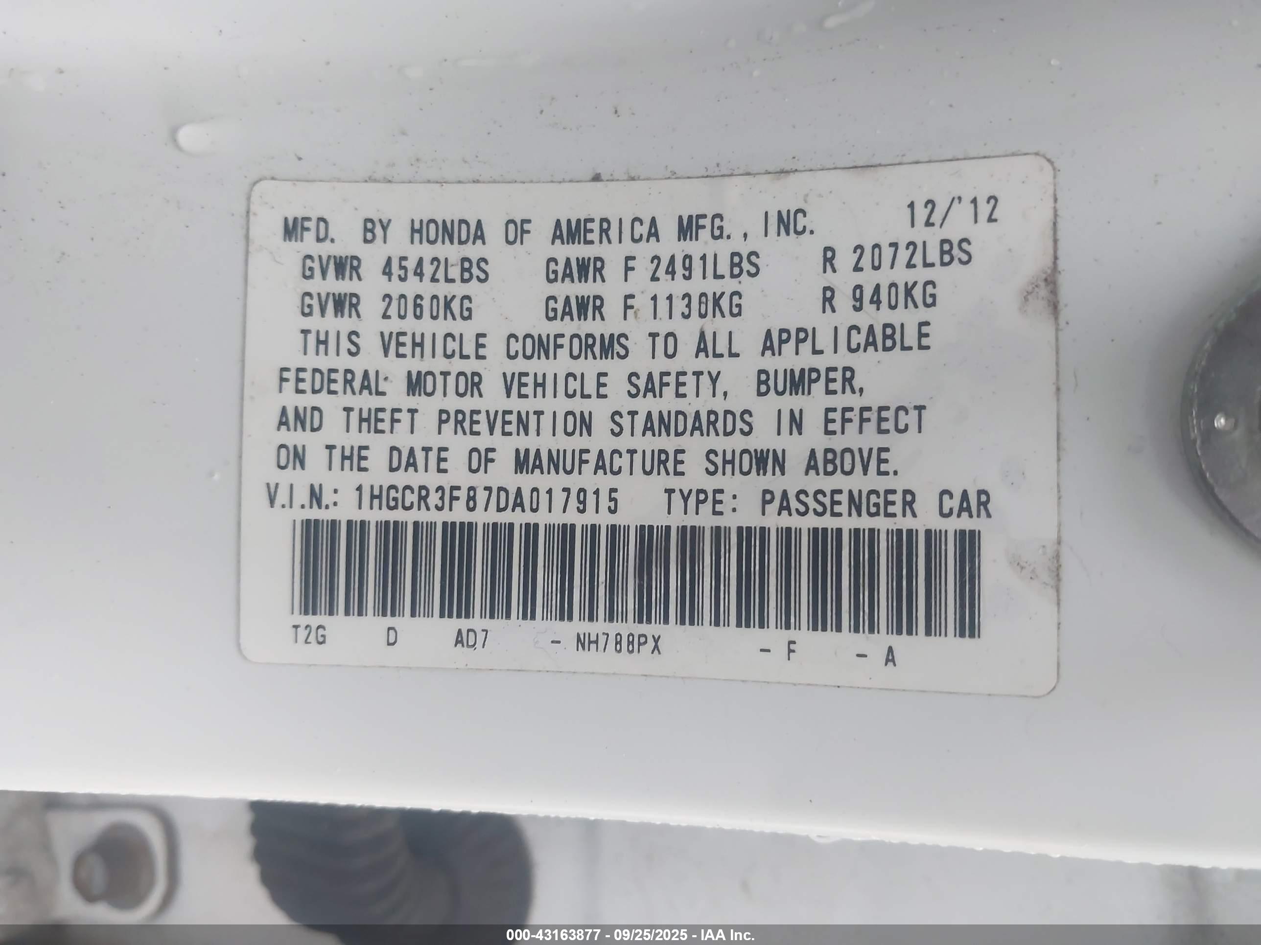 HONDA ACCORD image 9
