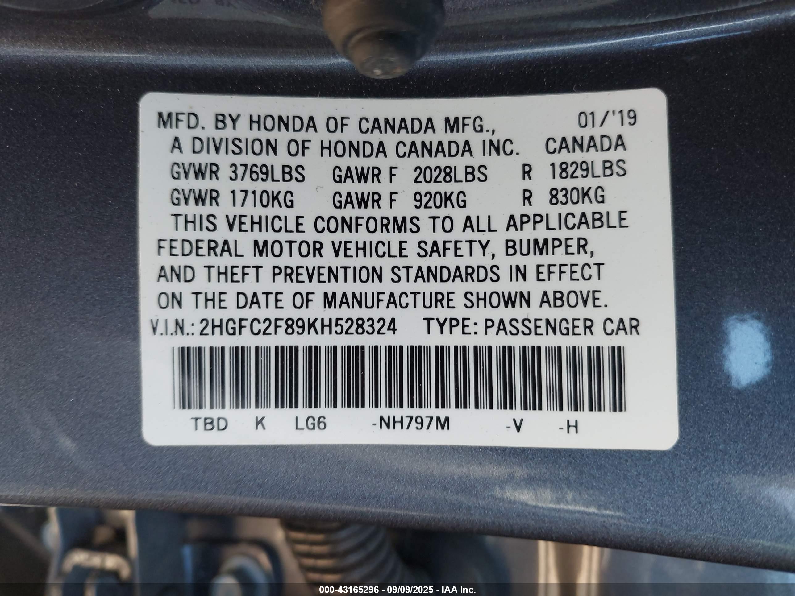 HONDA CIVIC image 9
