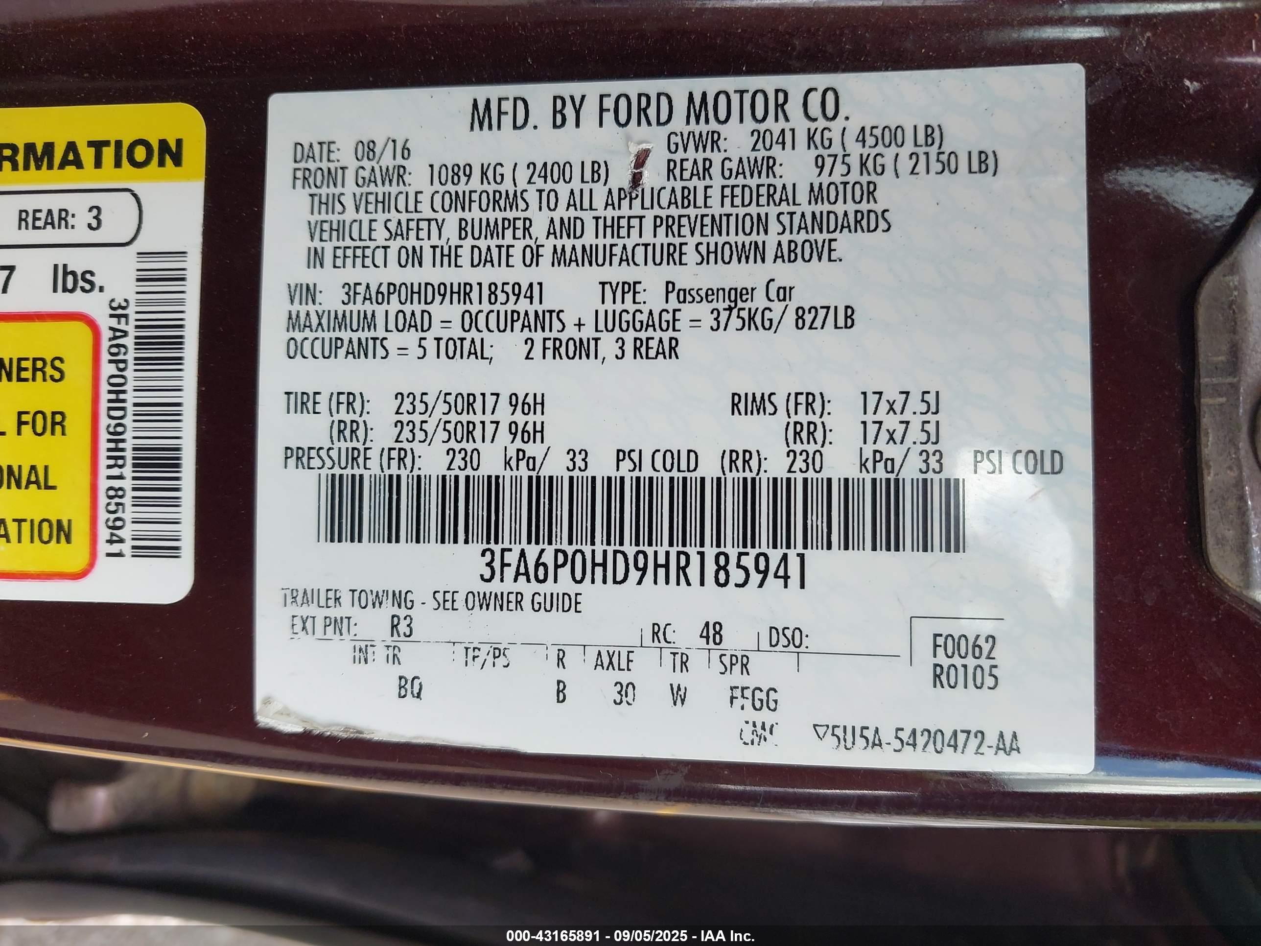 FORD FUSION image 9