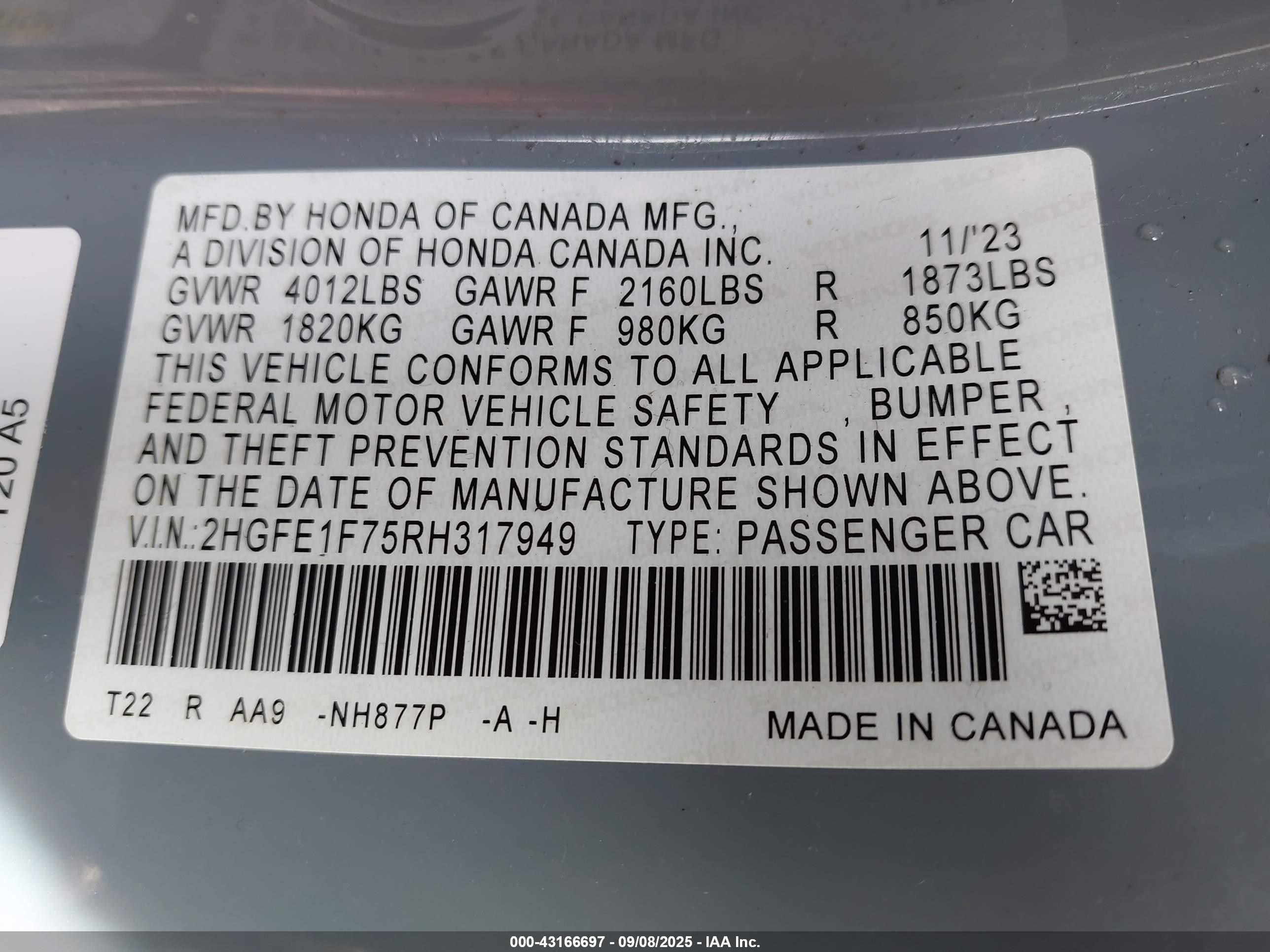 HONDA CIVIC image 9