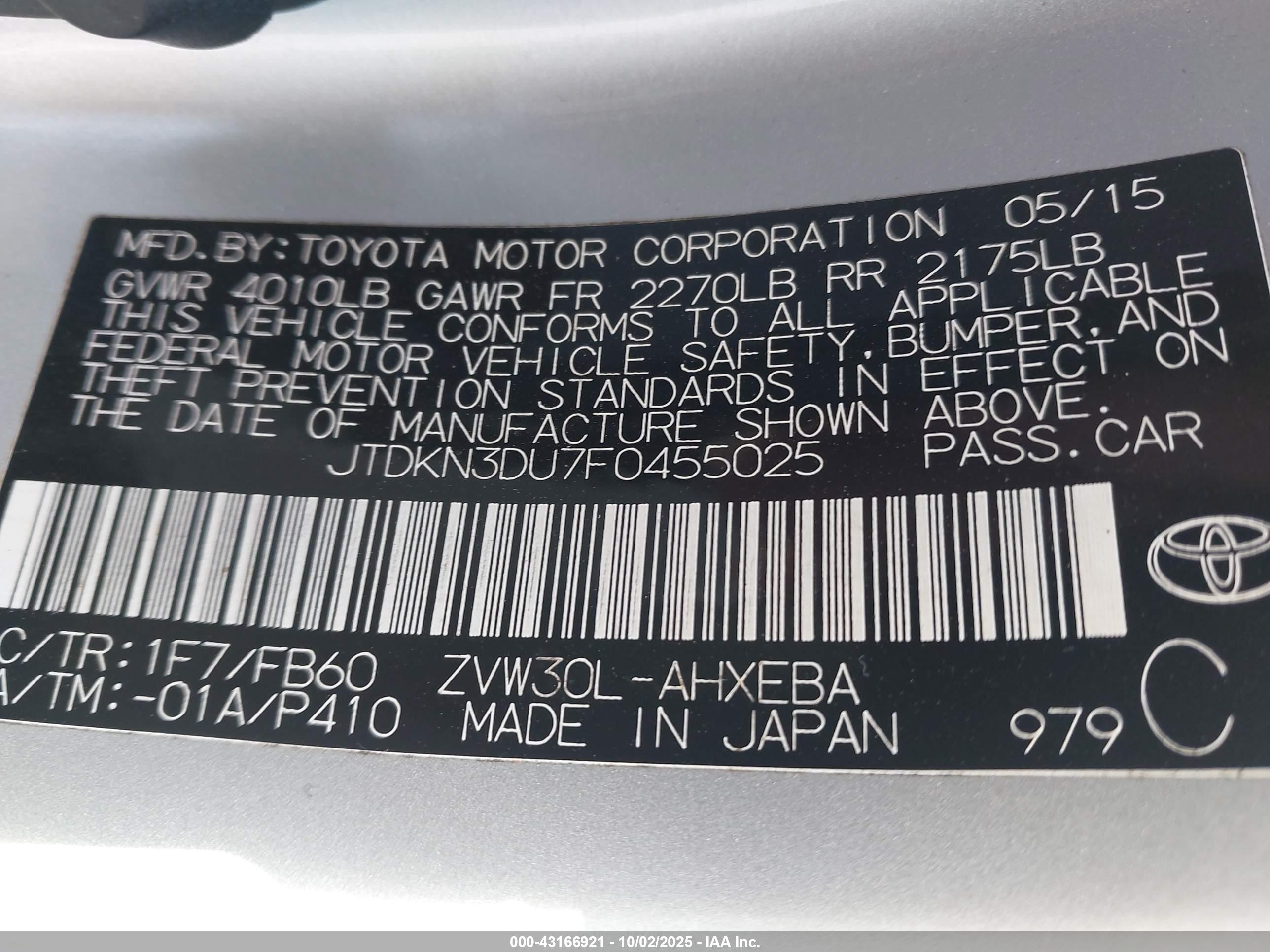 TOYOTA PRIUS image 9