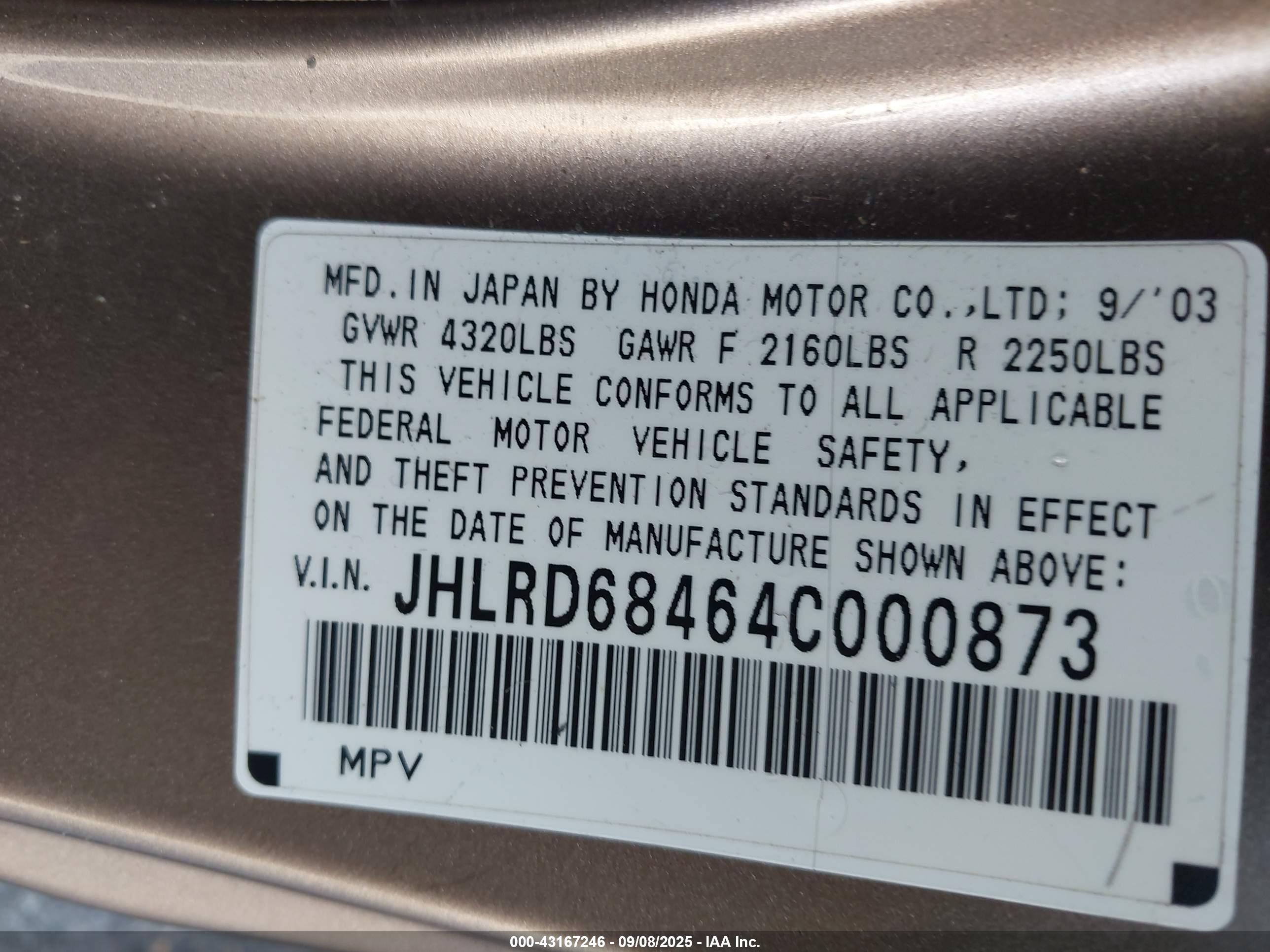 HONDA CR-V image 9