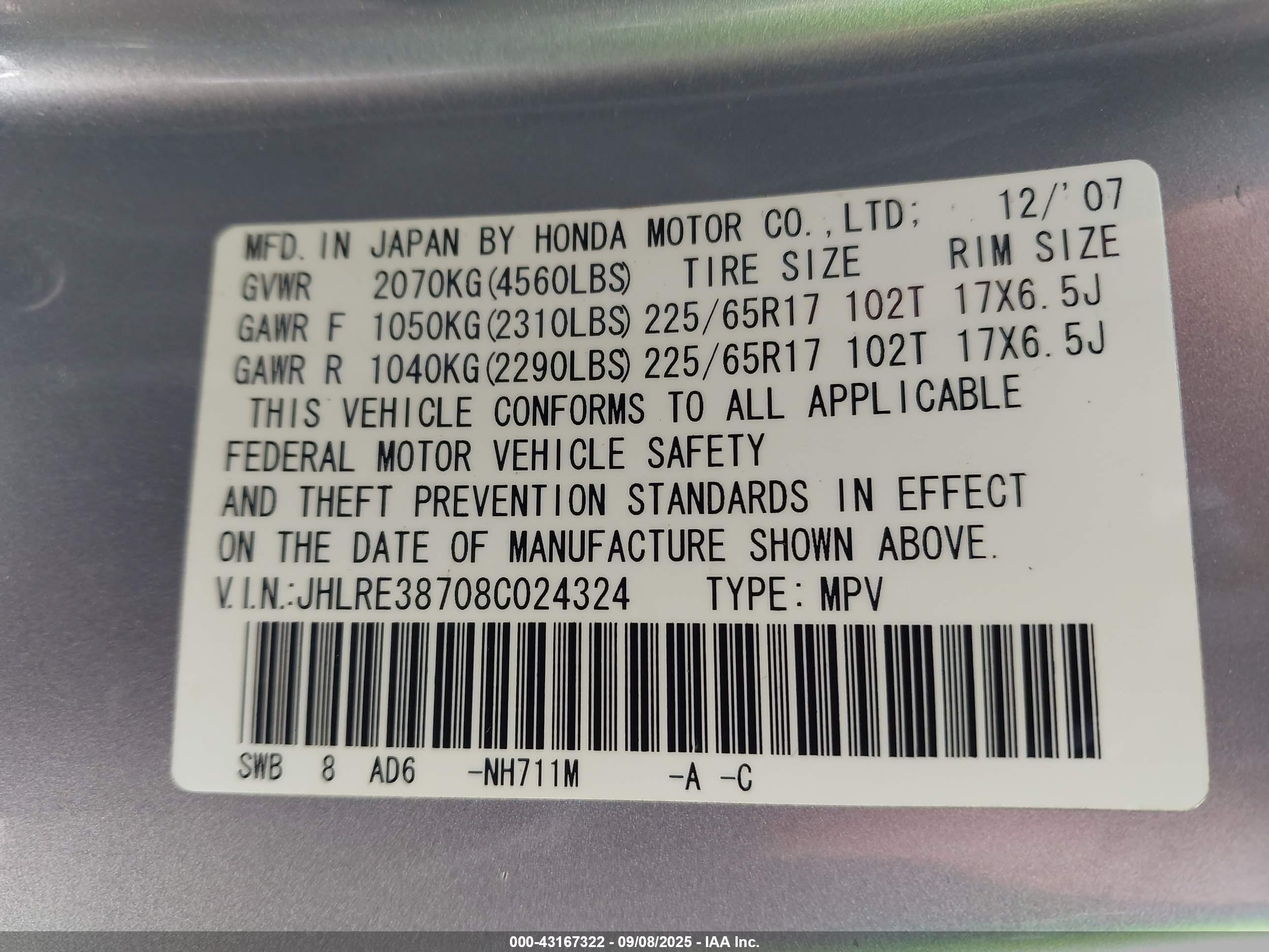 HONDA CR-V image 9