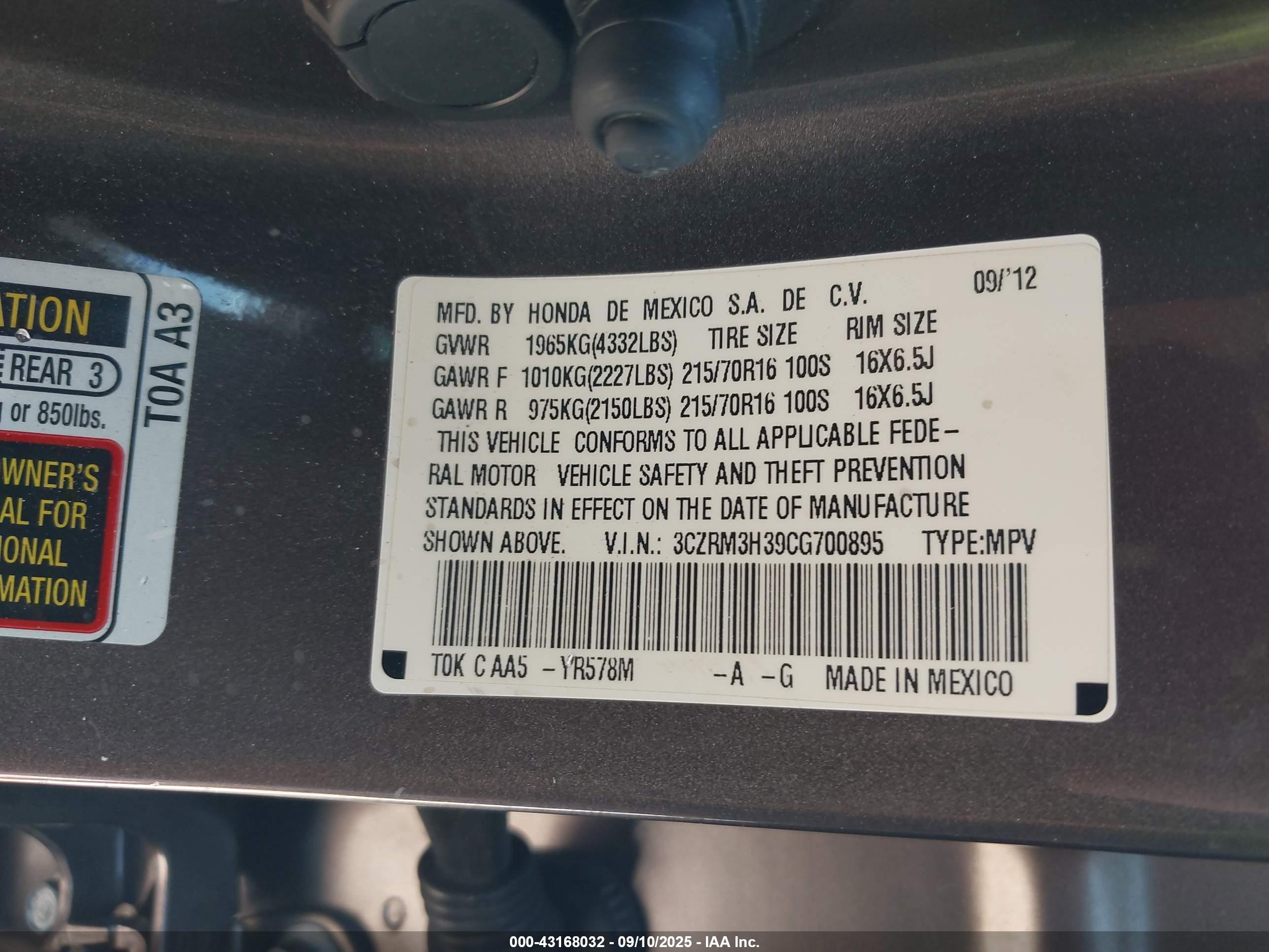 HONDA CR-V image 9