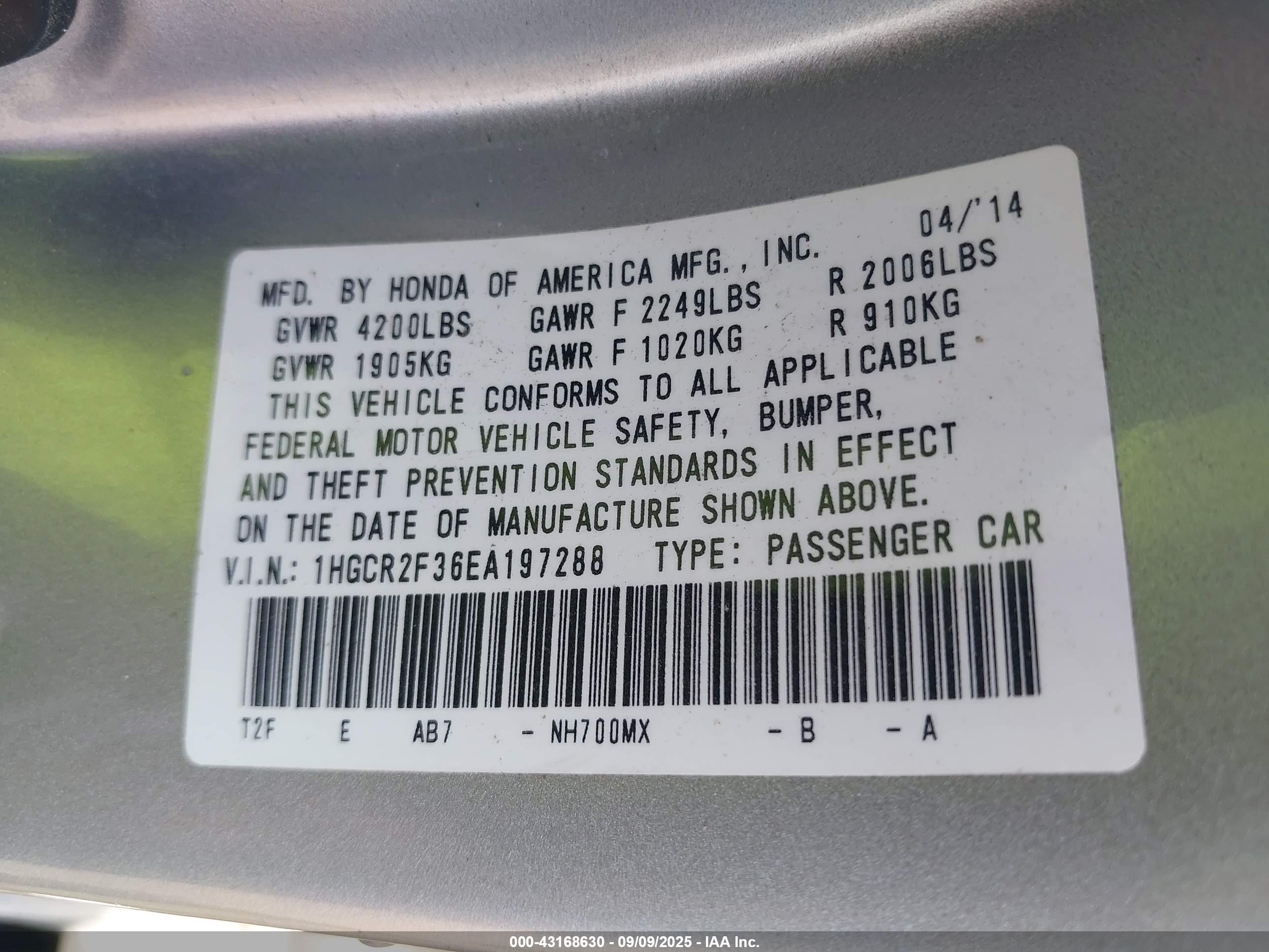 HONDA ACCORD image 9