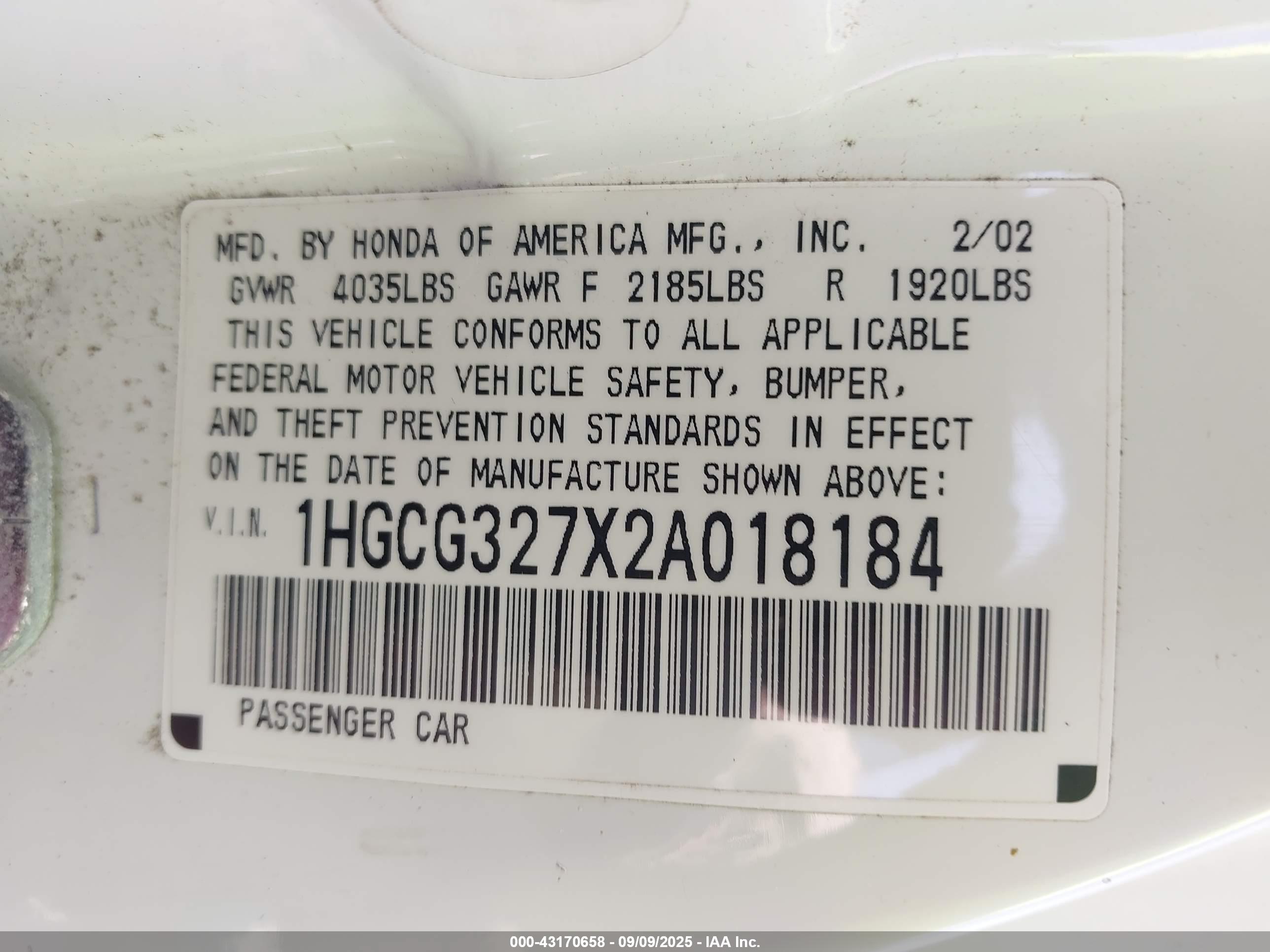 HONDA ACCORD image 9