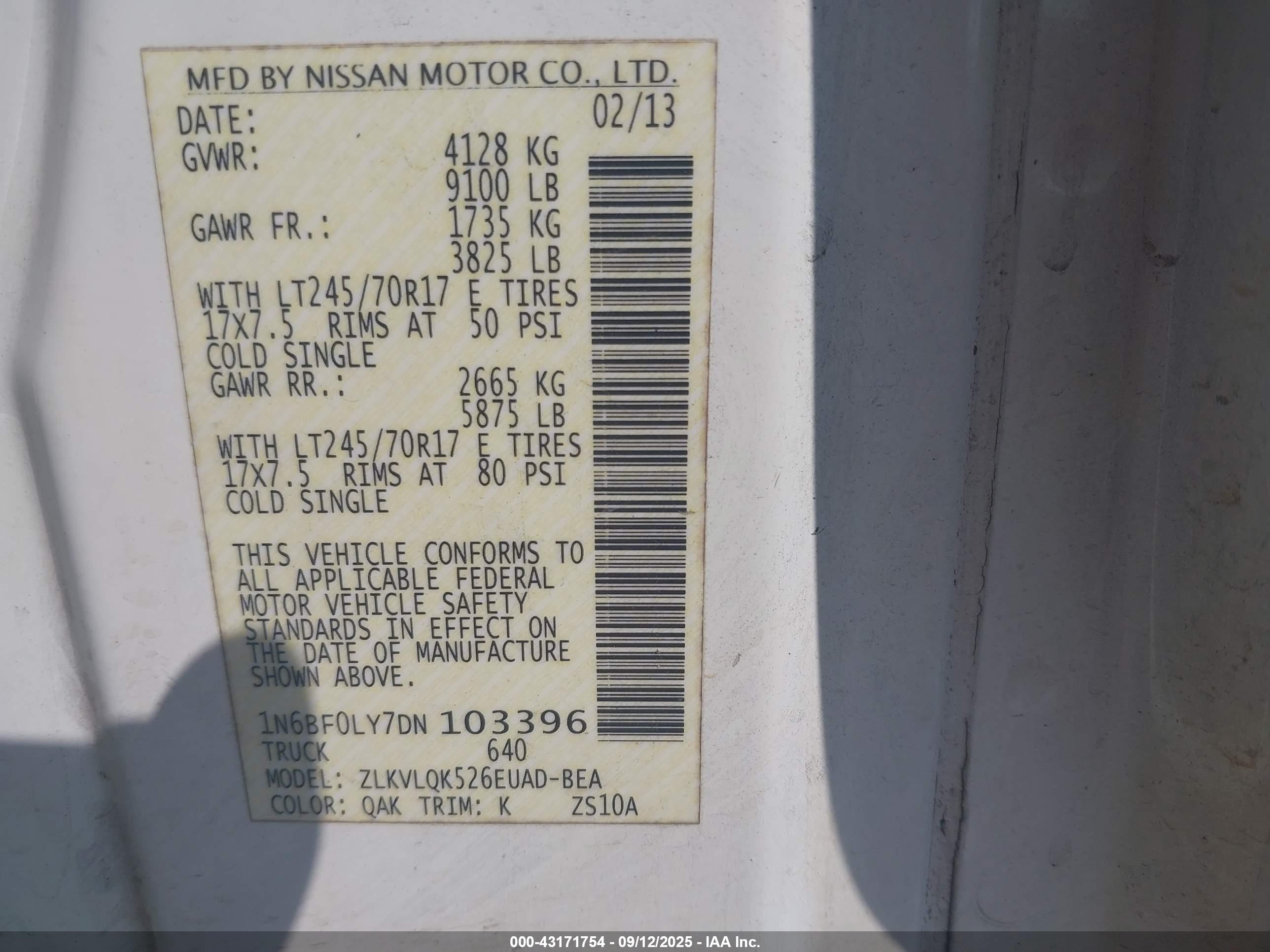 NISSAN NV image 9