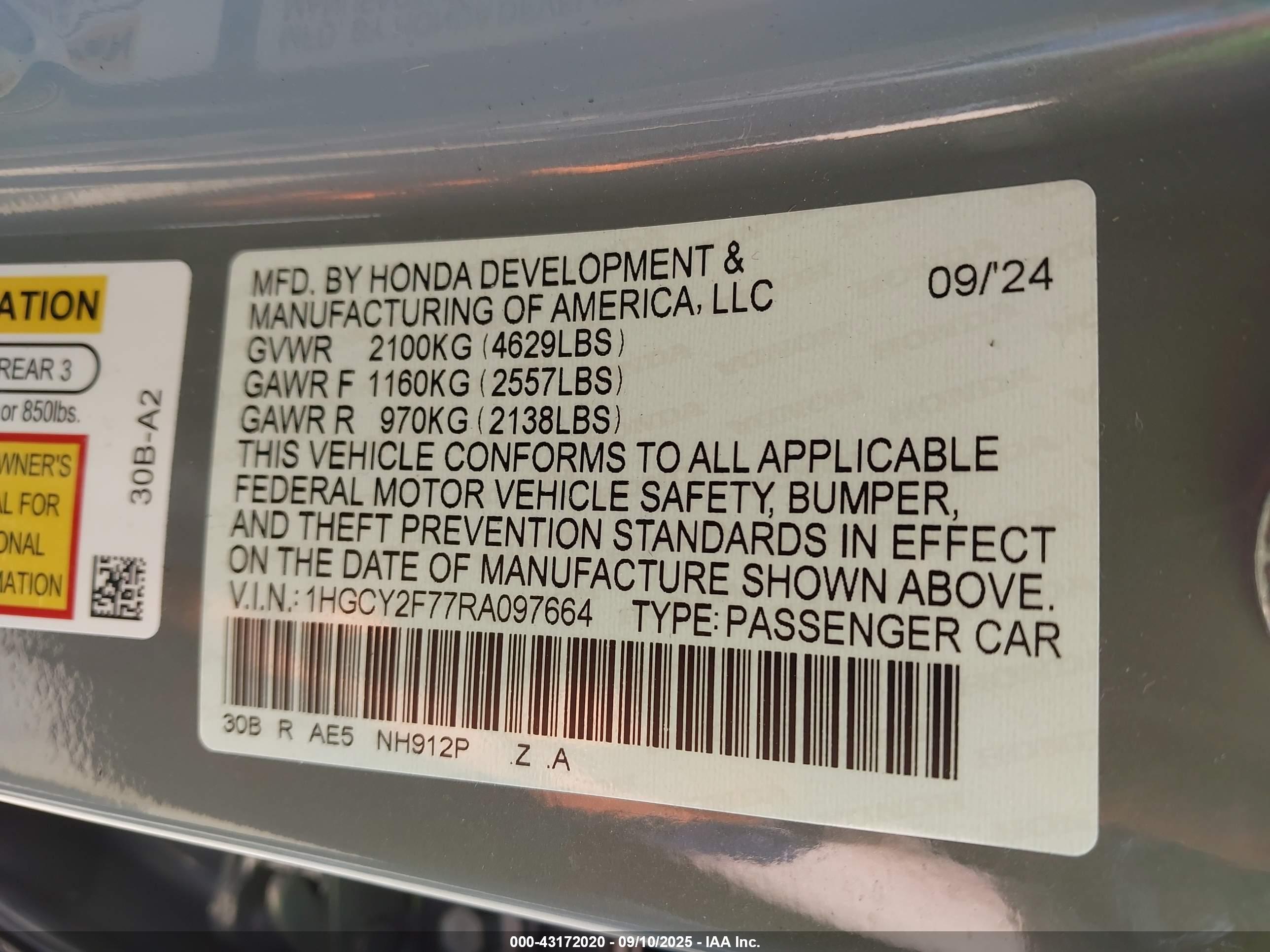 HONDA ACCORD image 9