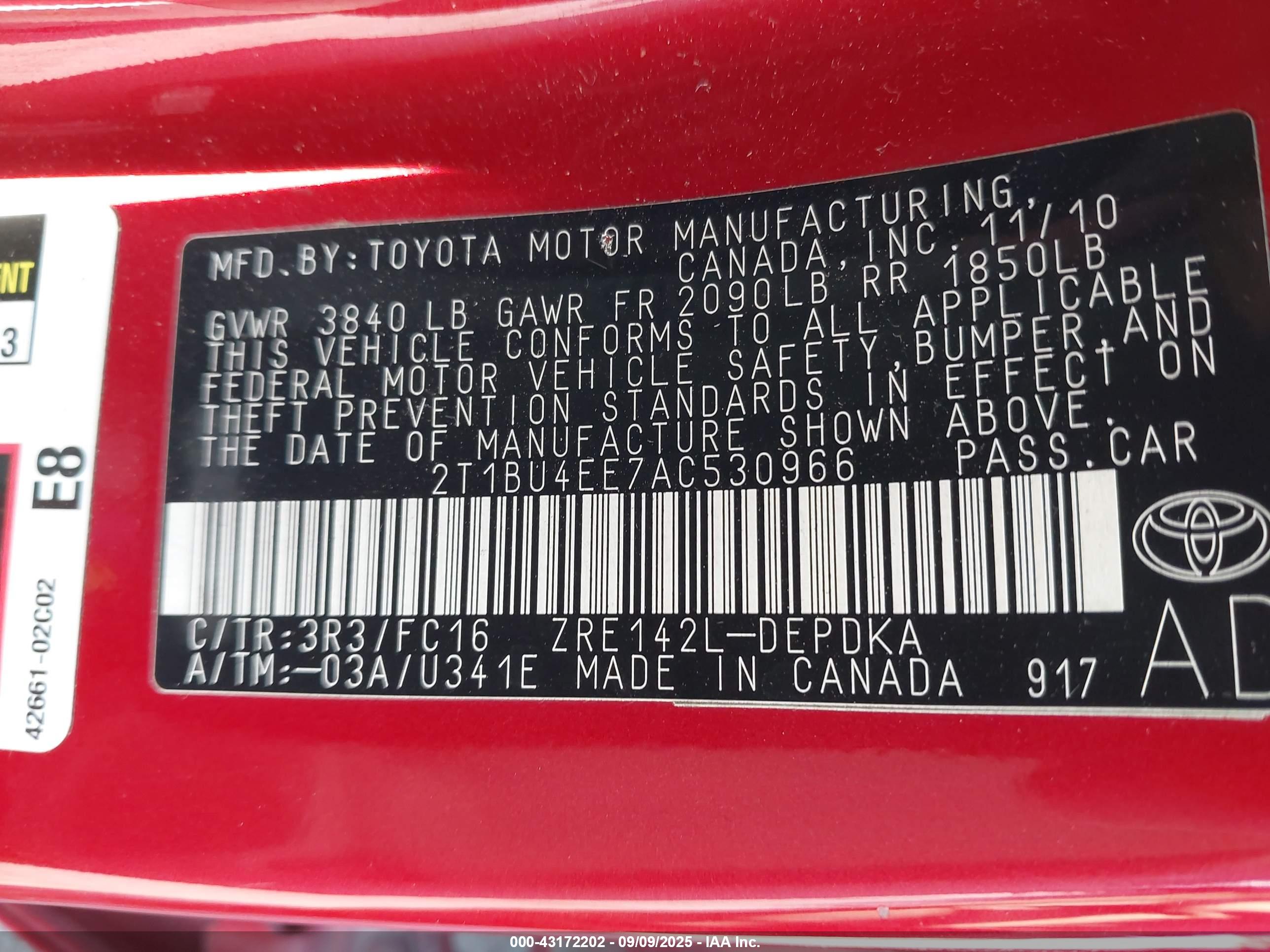 TOYOTA COROLLA image 9
