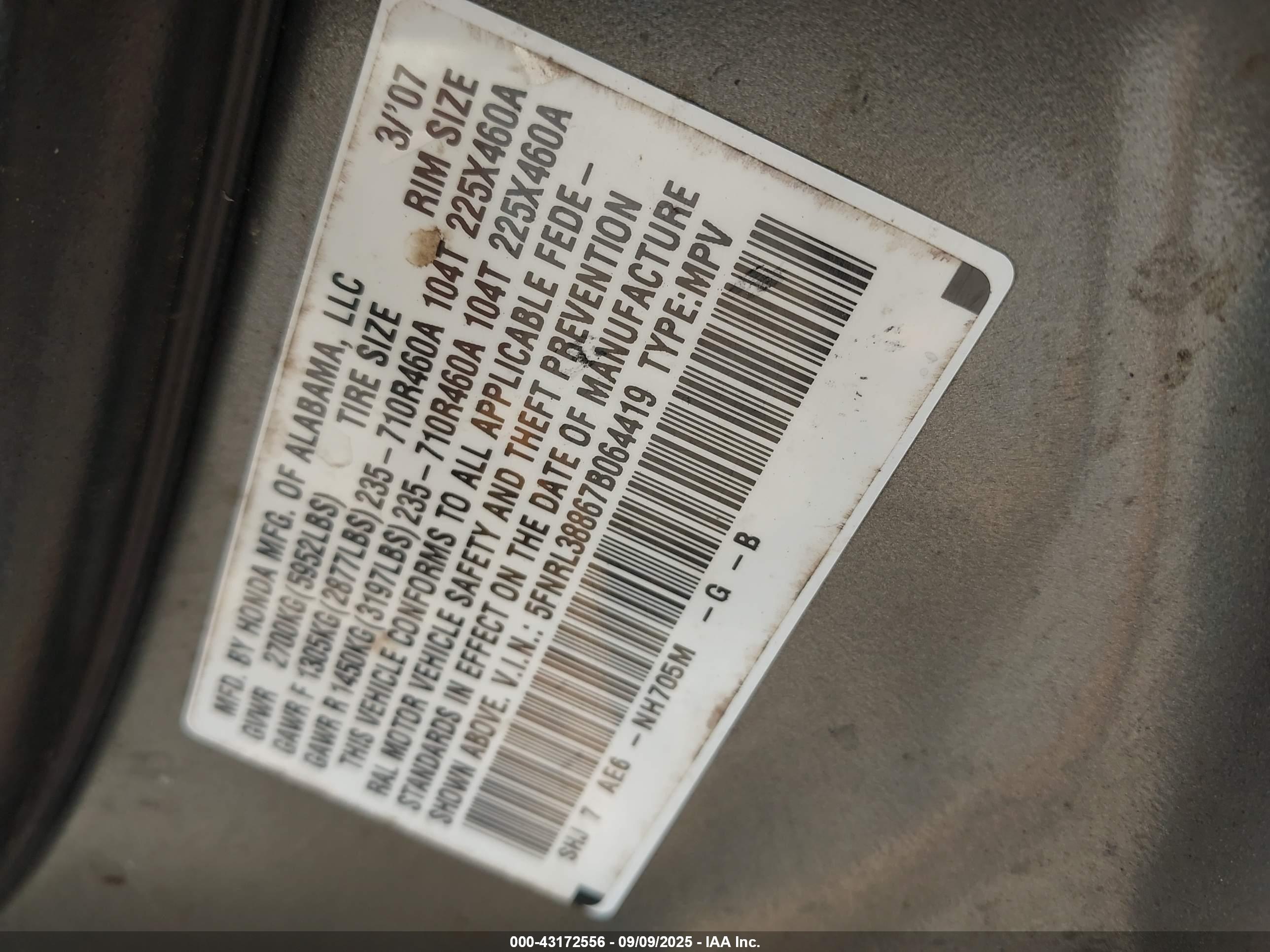 HONDA ODYSSEY image 9
