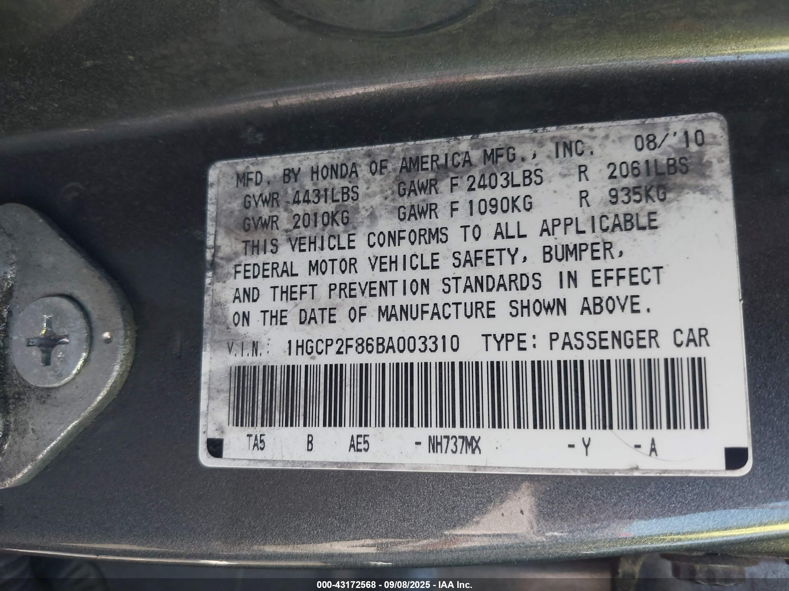 HONDA ACCORD image 9