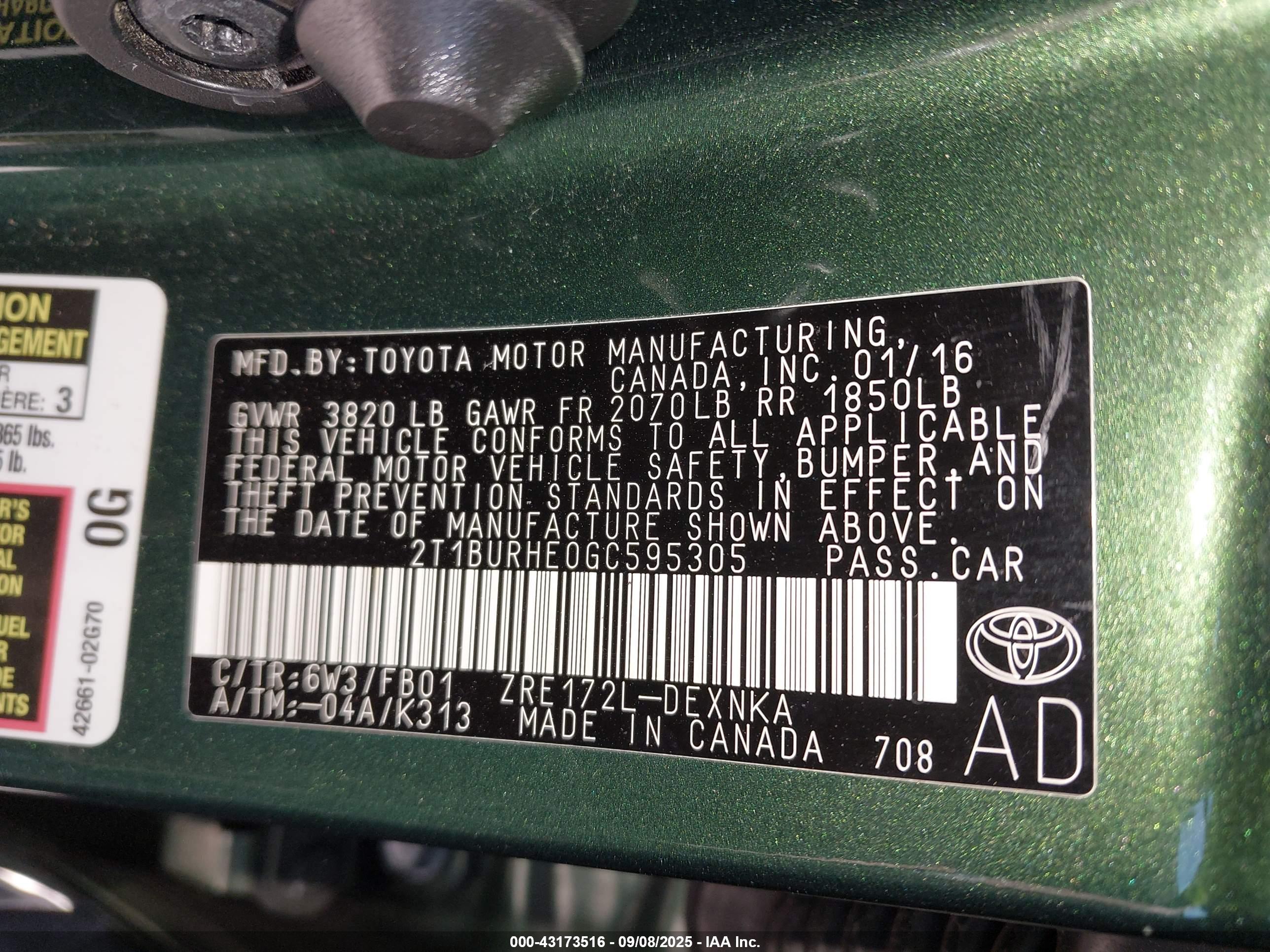 TOYOTA COROLLA image 9