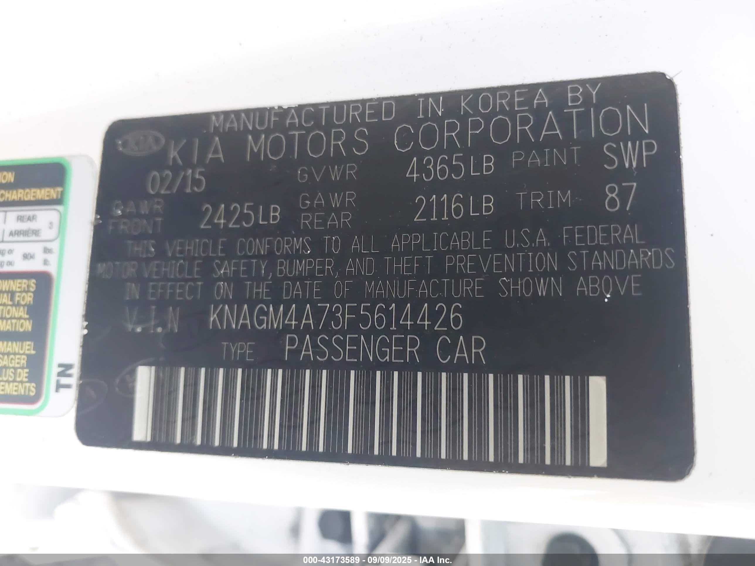 KIA OPTIMA image 9