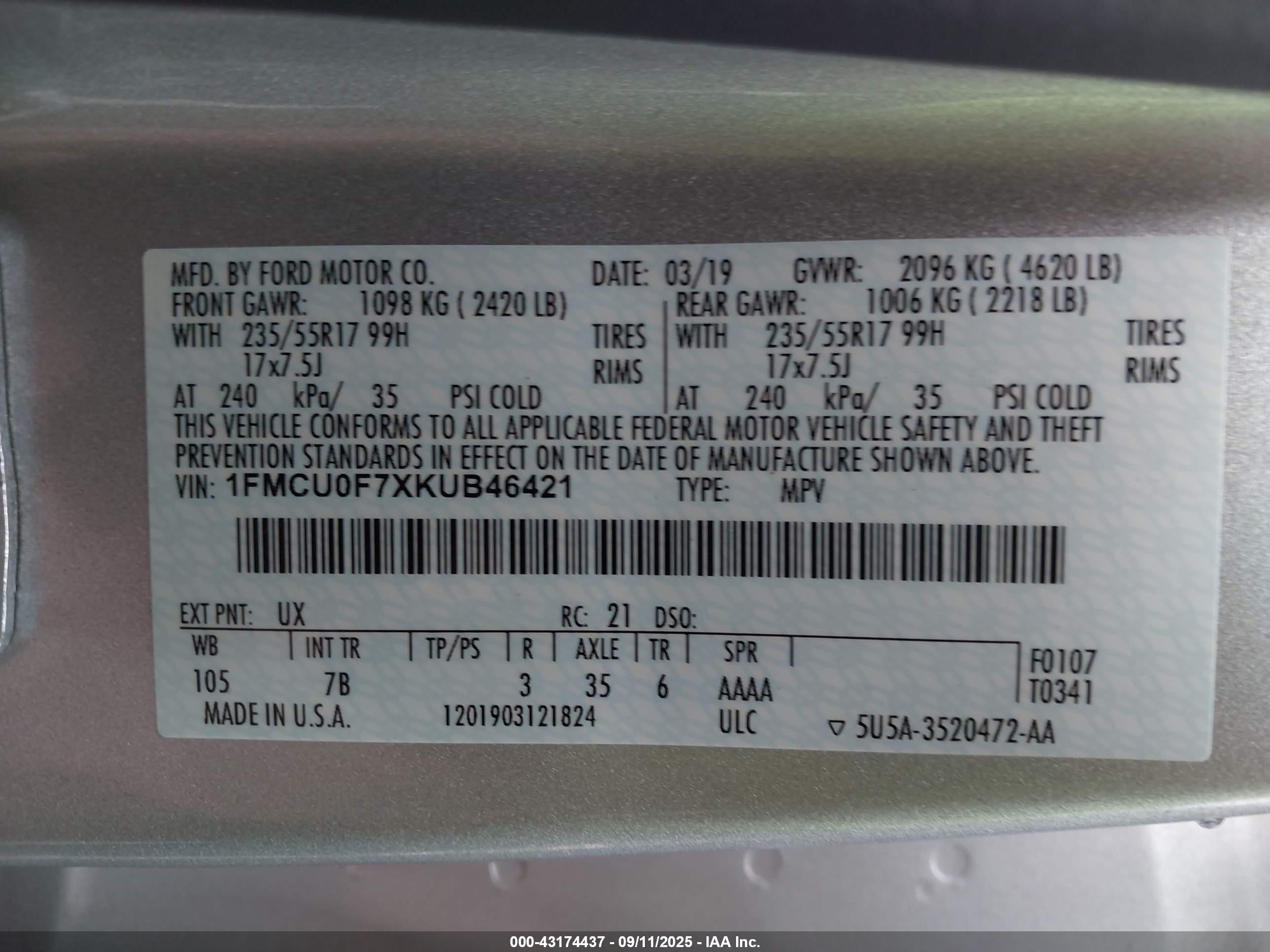 FORD ESCAPE image 9