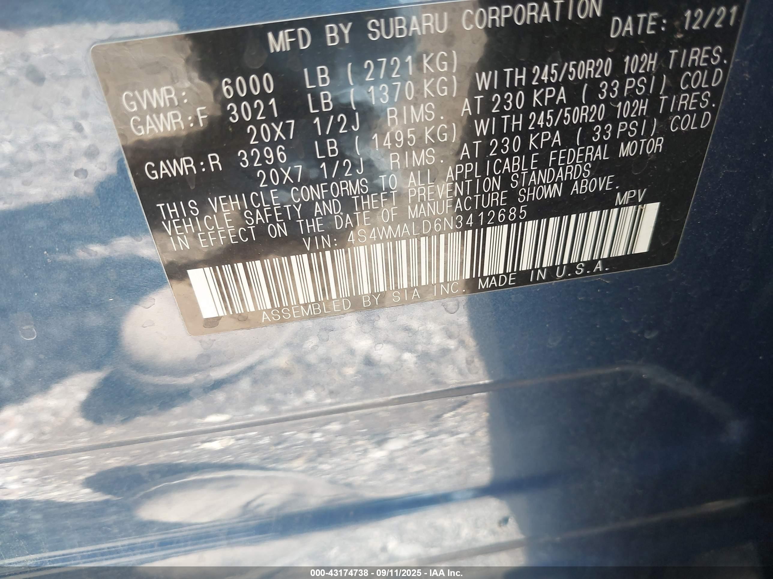 SUBARU ASCENT image 9
