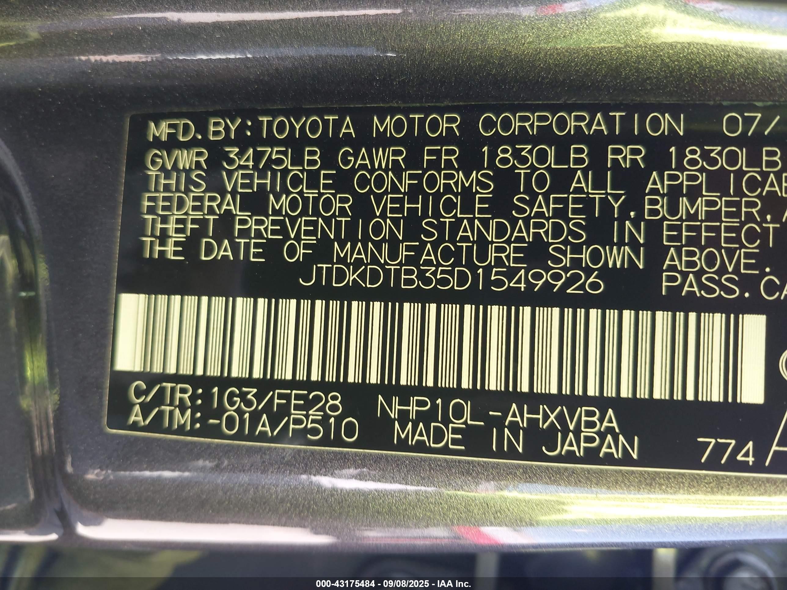 TOYOTA PRIUS image 9