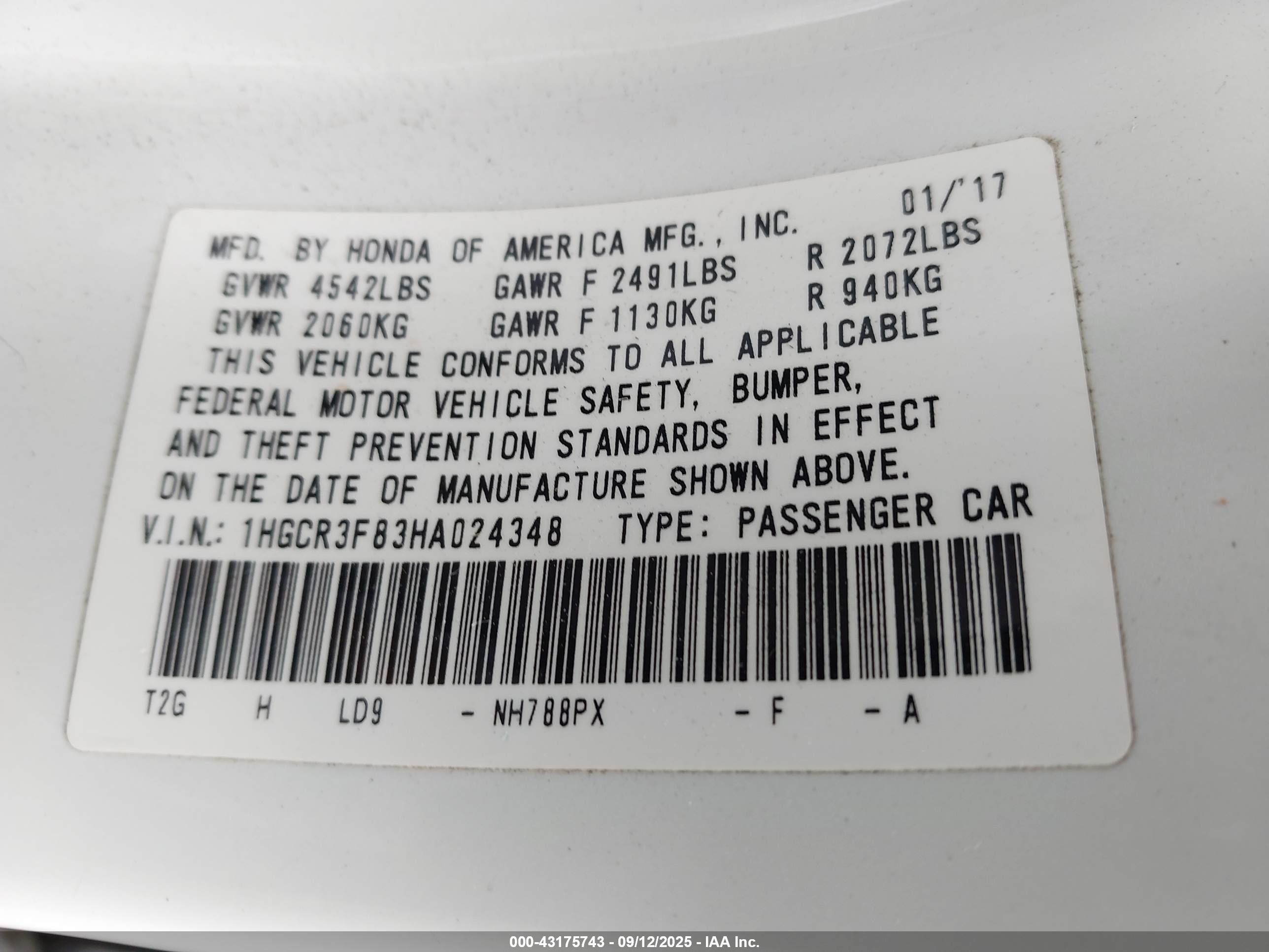 HONDA ACCORD image 9