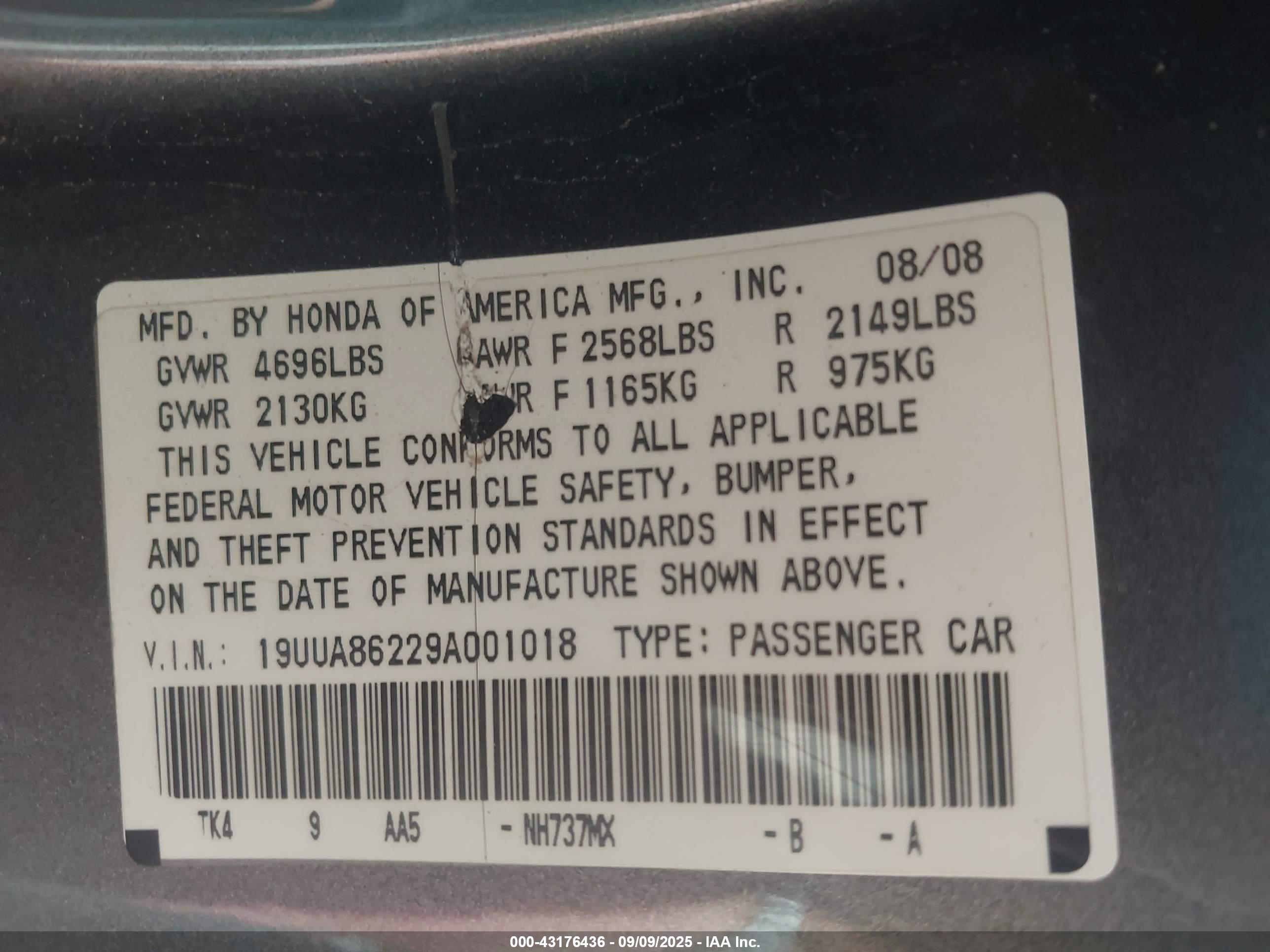 ACURA TL image 9