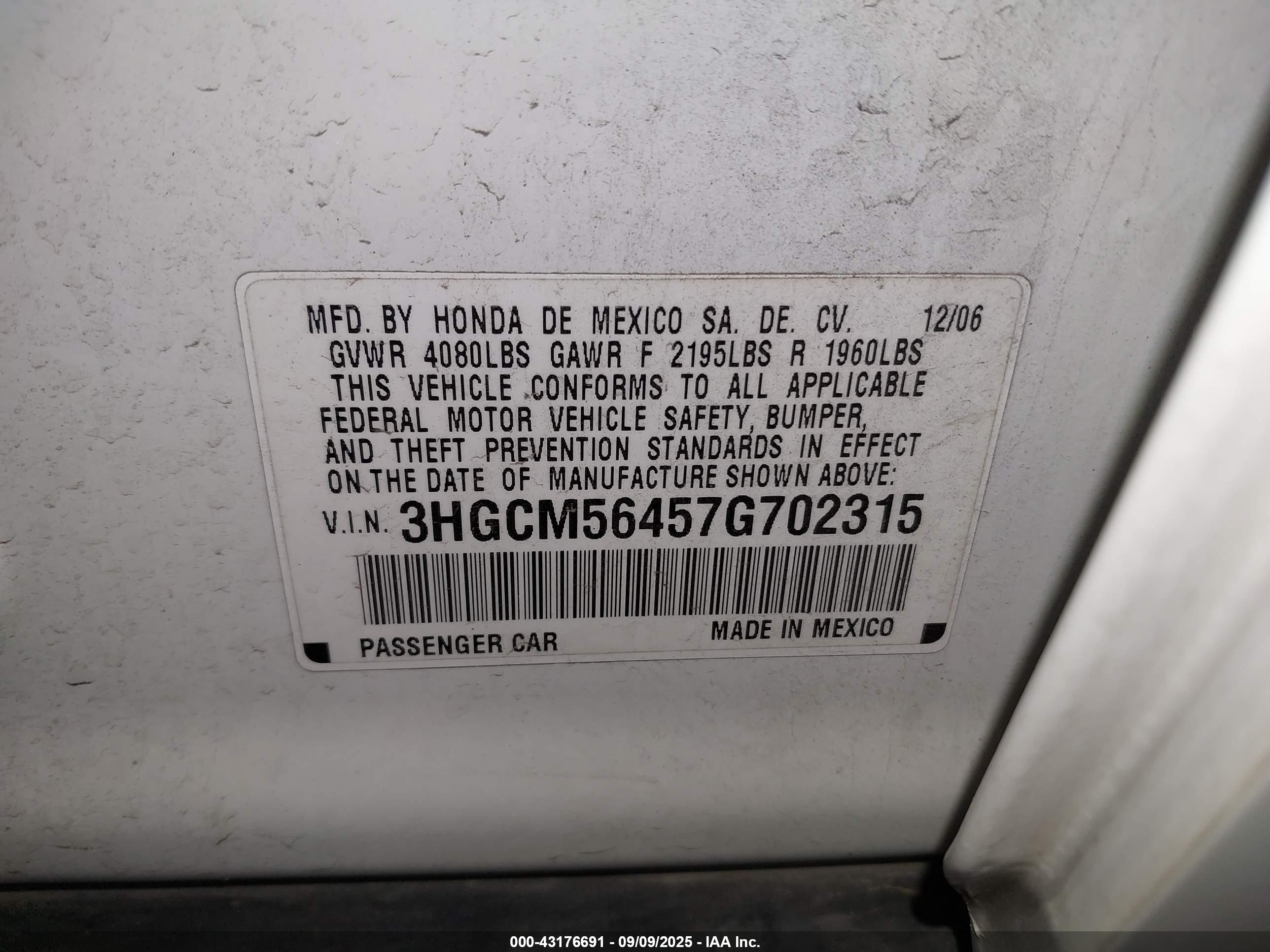 HONDA ACCORD image 9