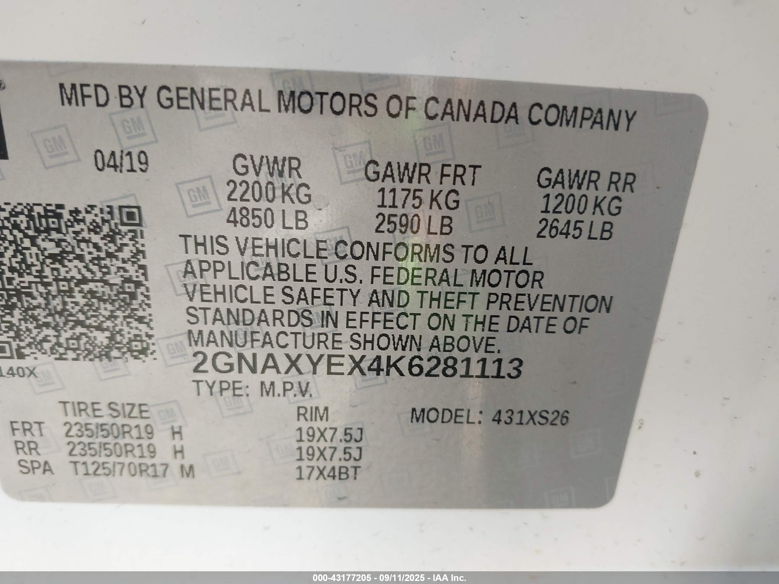 CHEVROLET EQUINOX image 9