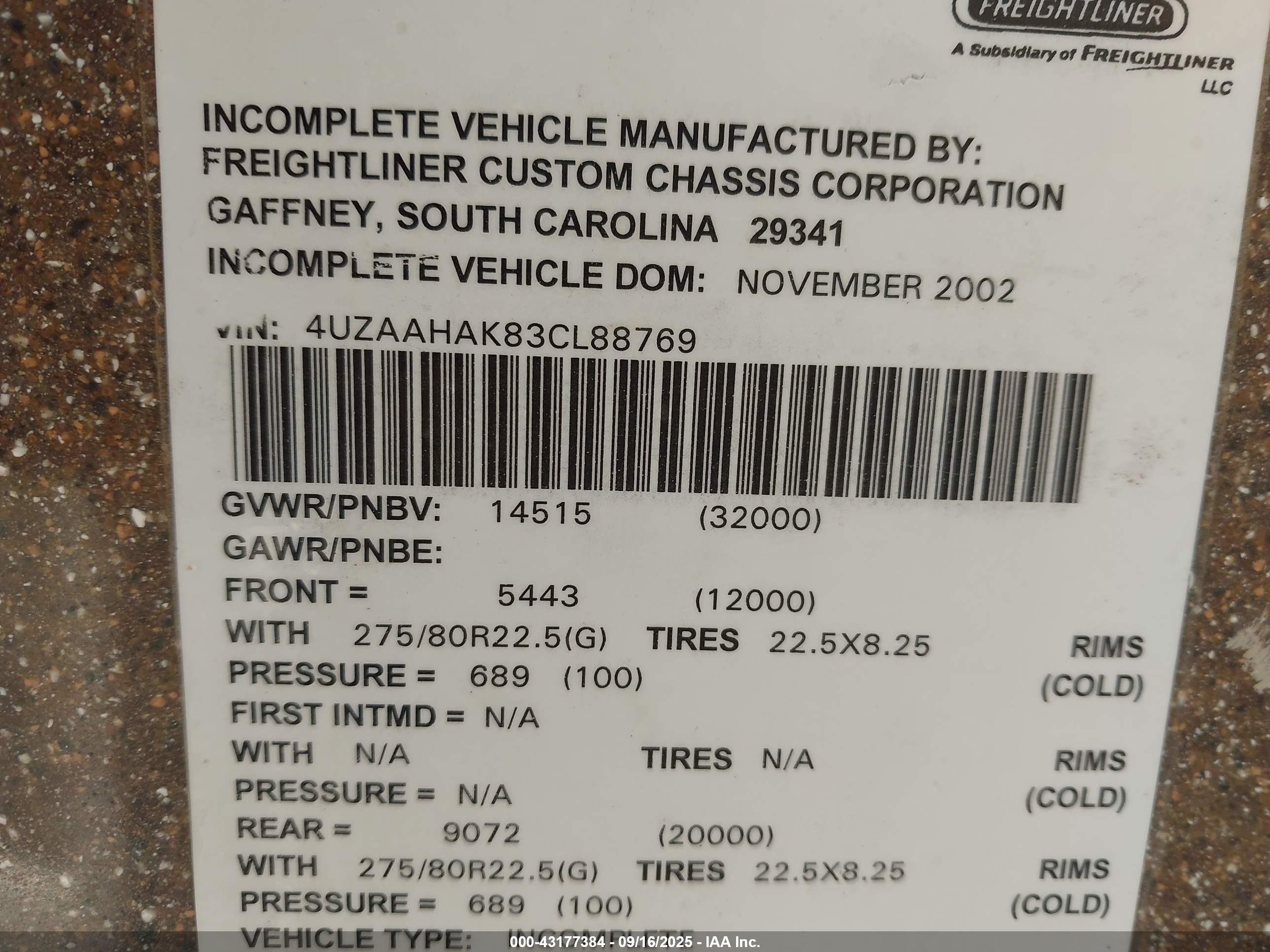 FREIGHTLINER CHASSIS image 9