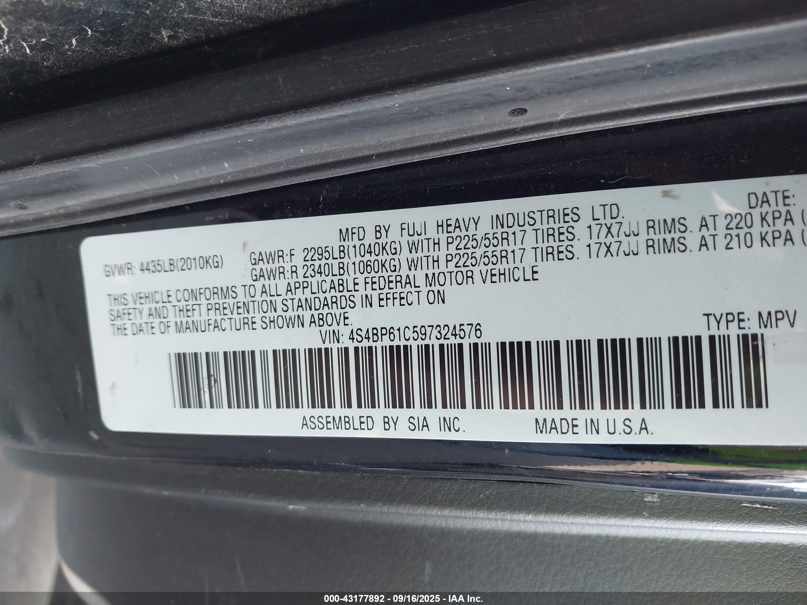 SUBARU OUTBACK image 9